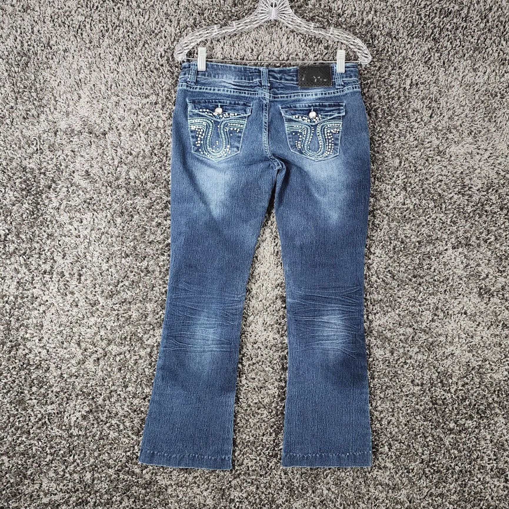 Vintage Klip Womens Bootcut Blue Jeans Size 7 Size 28" / US 6 / IT 42 - 6 Thumbnail