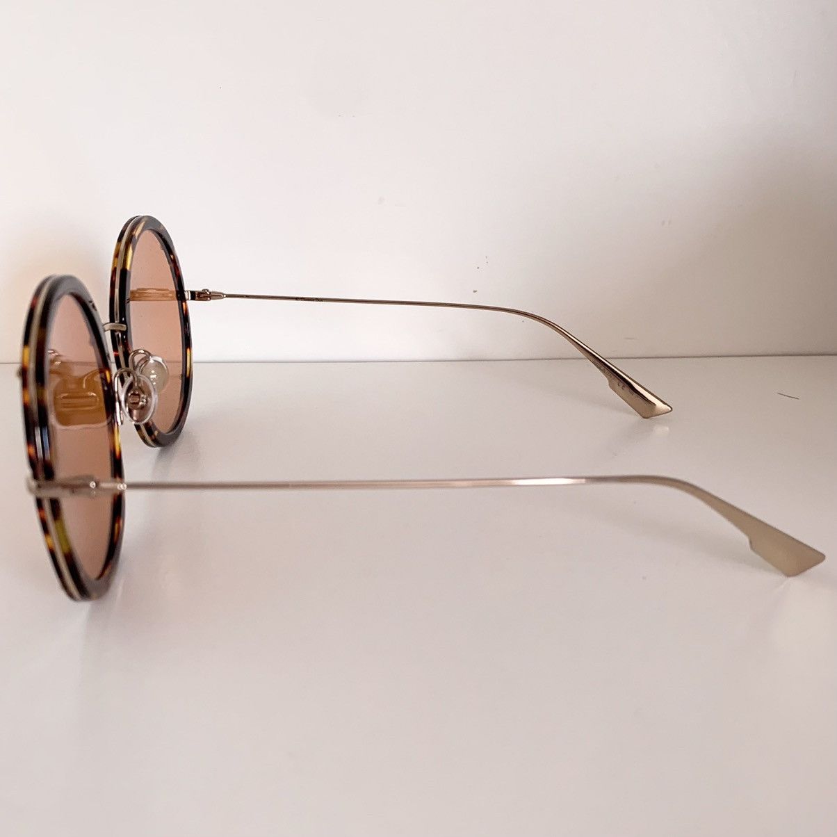 Dior Dior large round amber sunglasses Size ONE SIZE - 5 Thumbnail