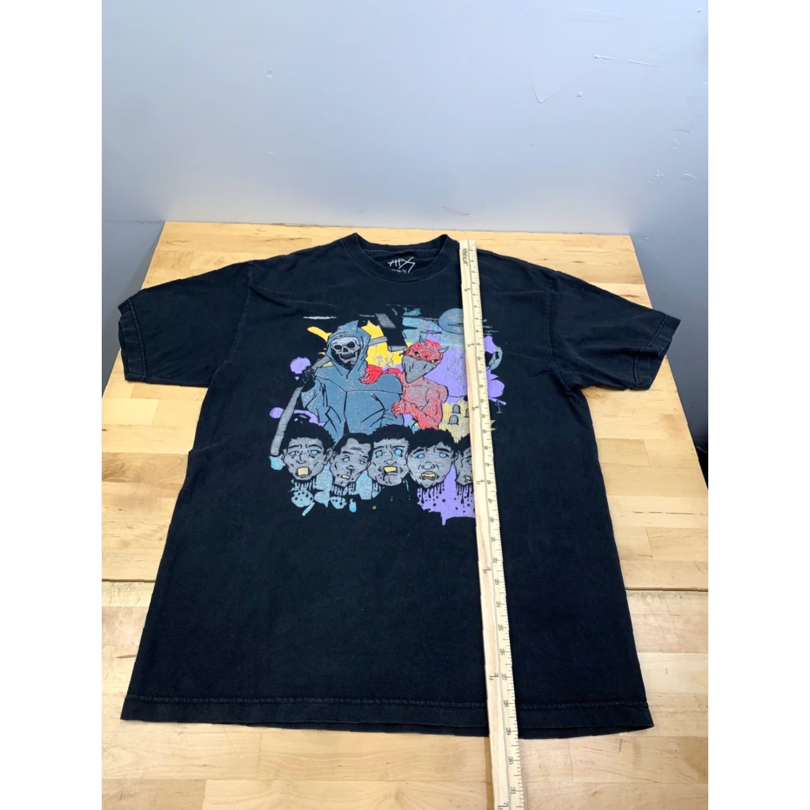 Vintage Sad bastard Band Shirt Mens L Black Rock Grim Reaper Devil Faded 11671 Size US L / EU 52-54 / 3 - 4 Thumbnail