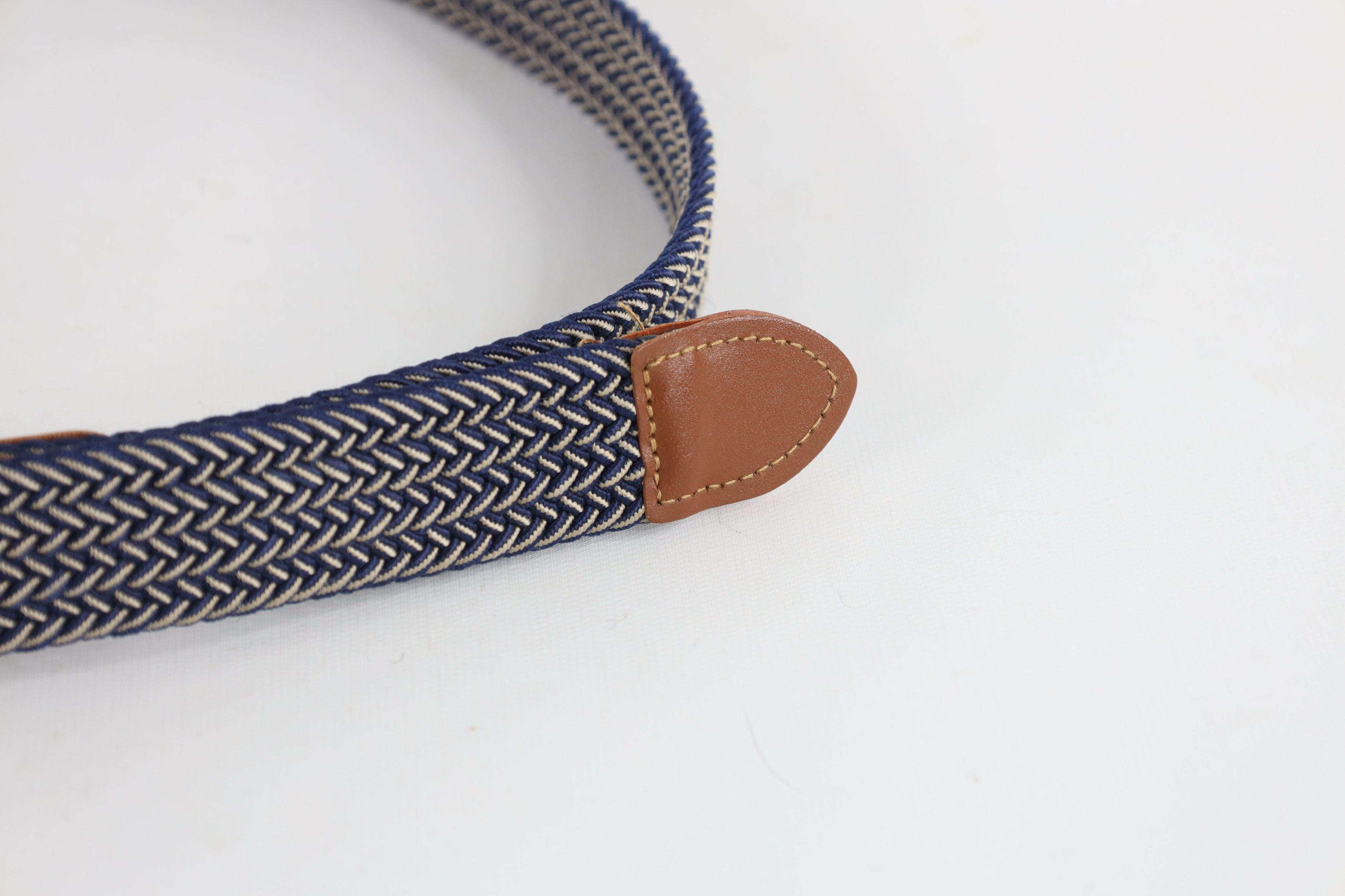 Vintage Deadstock Vintage 90s Streetwear Metal Leather Braided Belt Size ONE SIZE - 3 Thumbnail