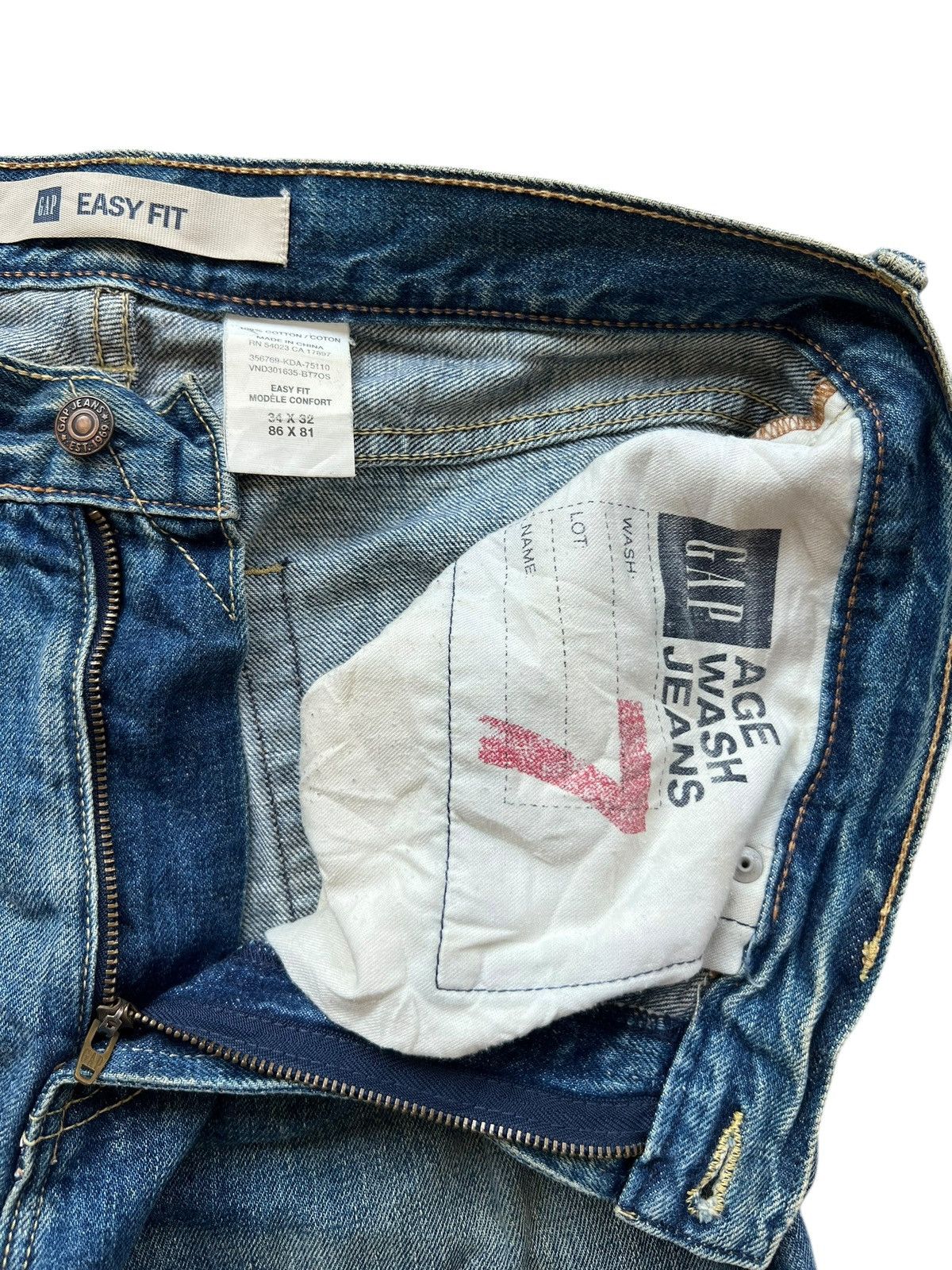 Gap Vintage Gap Wide Baggy Denim Jeans 35x32.5 Size US 35 - 10 Thumbnail