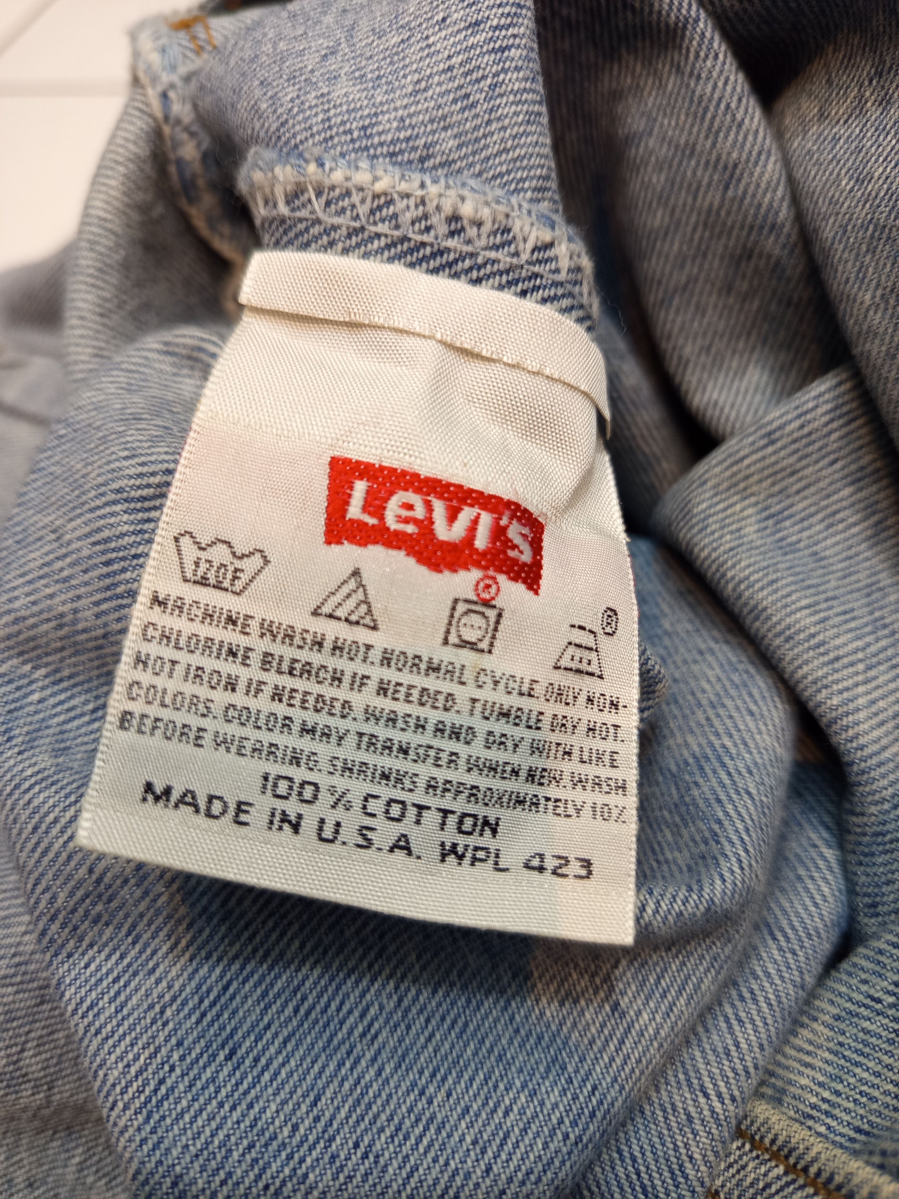 Vintage 1980s Levi’s 501 Made in USA Button Fly Denim Pants Size US 36 / EU 52 - 21 Thumbnail