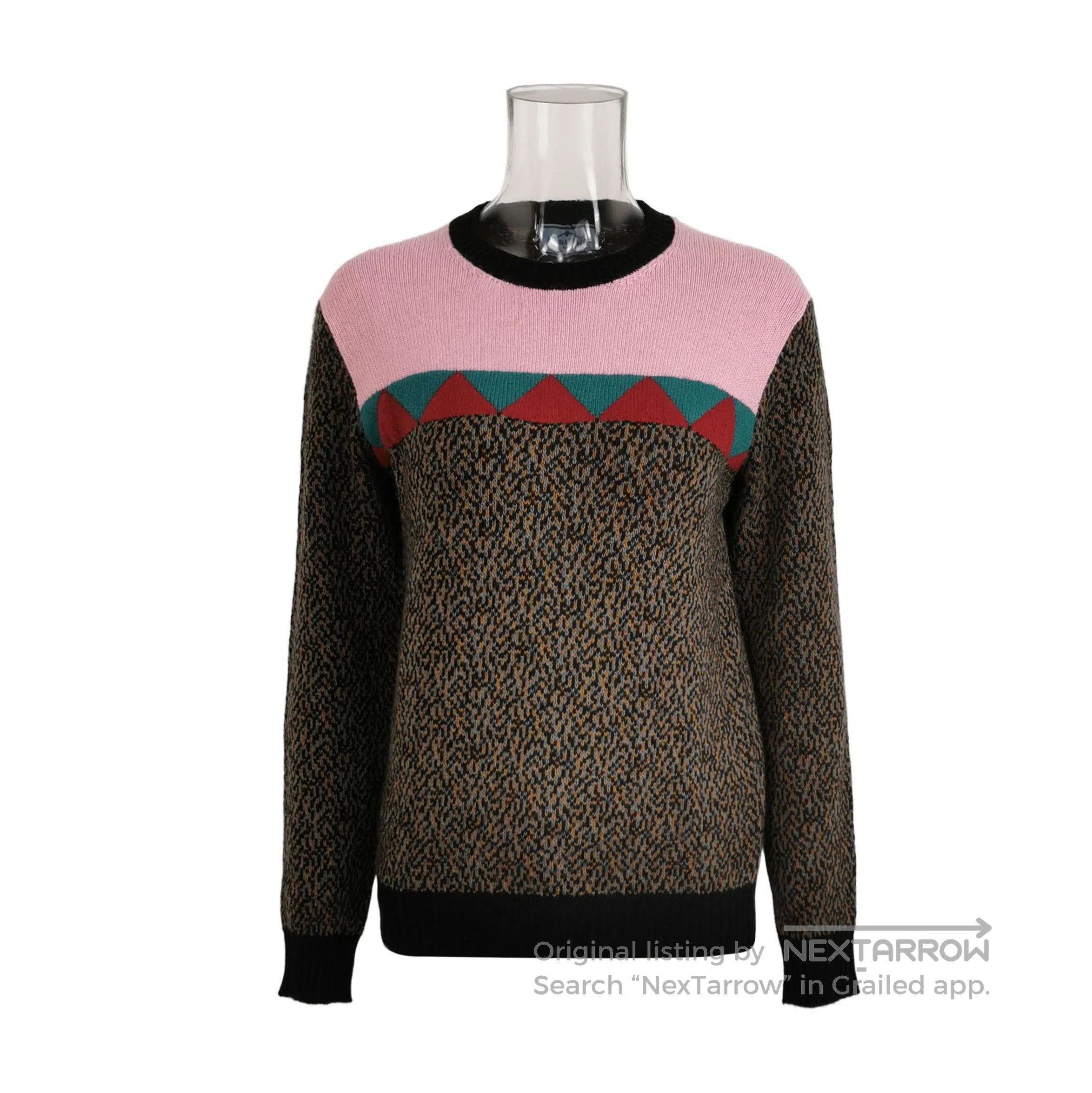 Prada Prada Colorblock Knit Sweater with Round Neck . Size S / US 4 / IT 40 - 1 Thumbnail