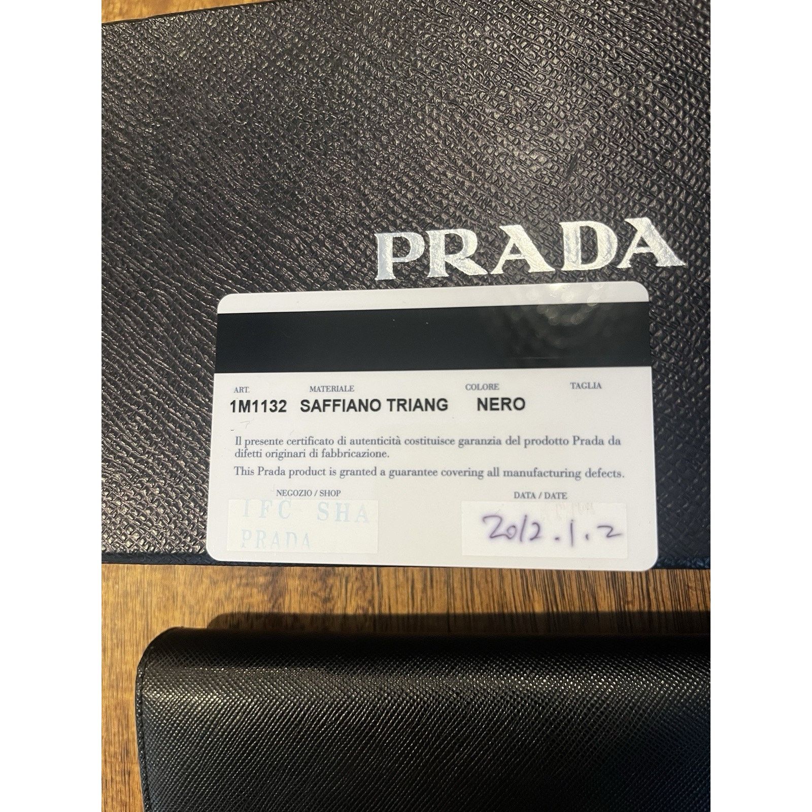 Prada Prada Large Saffiano Leather Wallet 100% Authentic Black Size ONE SIZE - 4 Thumbnail