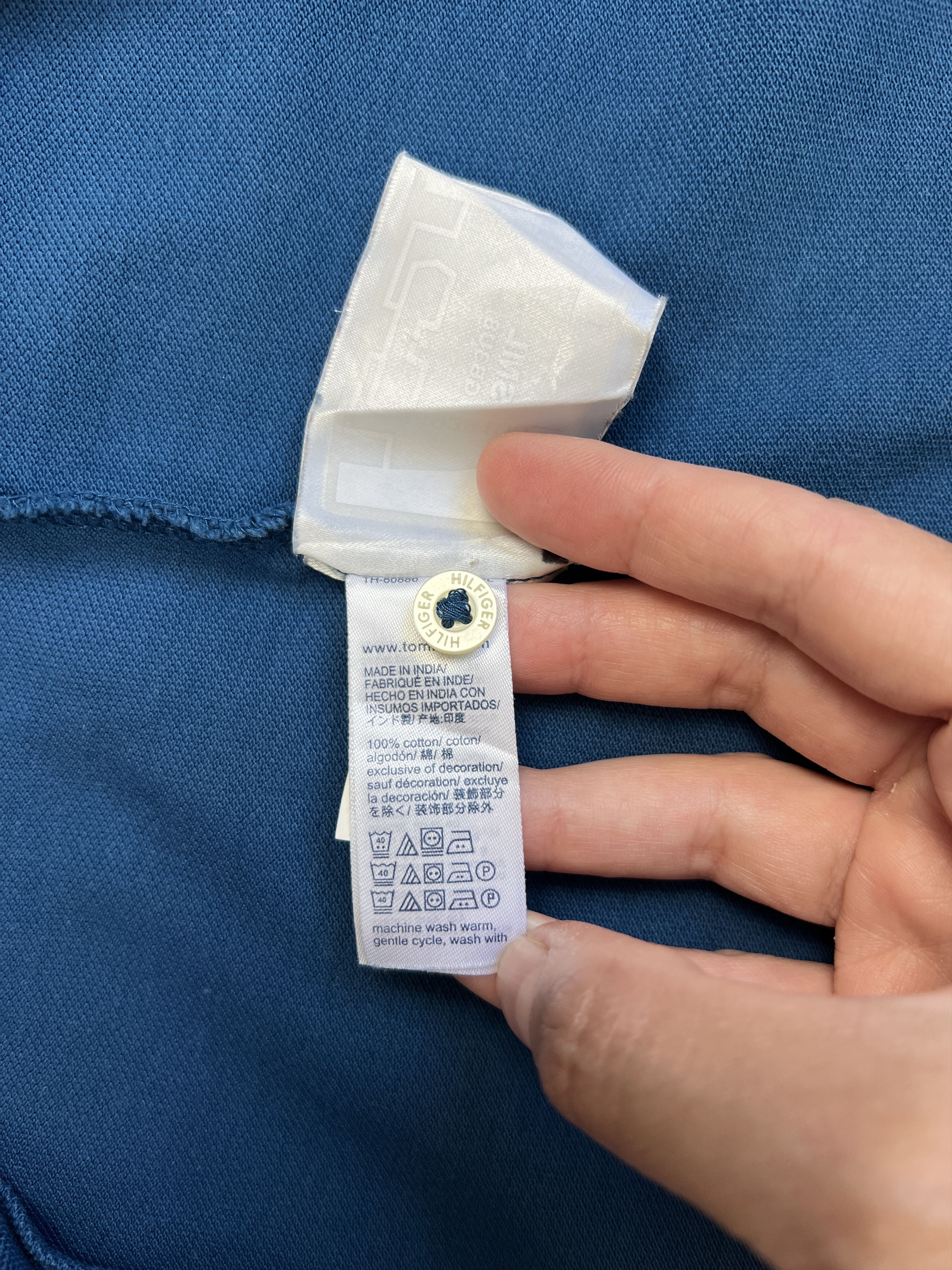 Tommy Hilfiger Tommy Hilfiger Long Sleeve Polo Shirt XL – Teal Blue Size US XL / EU 56 / 4 - 18 Thumbnail