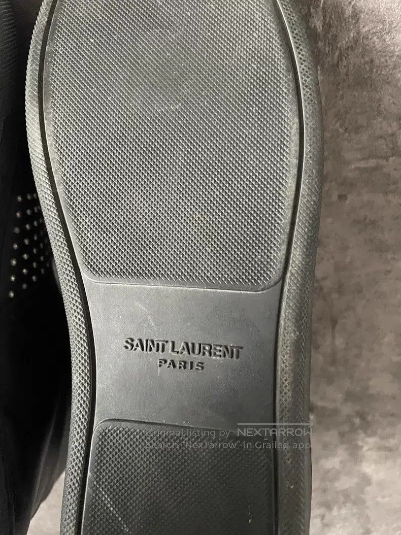 Saint Laurent Paris Saint Laurent Paris High-top black stud flat shoes Size US 6 / EU 39 - 9 Thumbnail