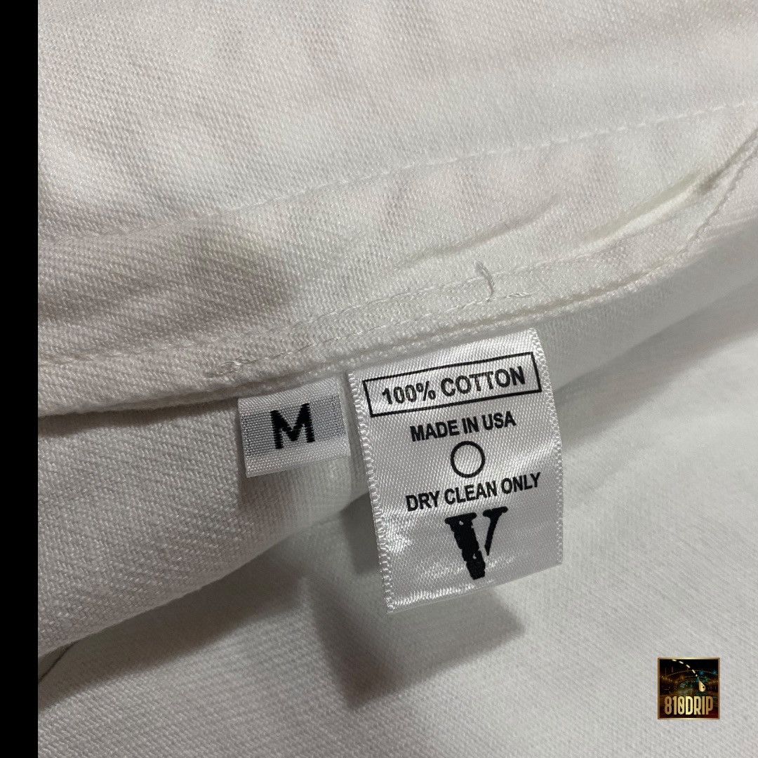 Vlone Unreleased Vlone Rhinestone White Denim Jacket Size US M / EU 48-50 / 2 - 4 Thumbnail
