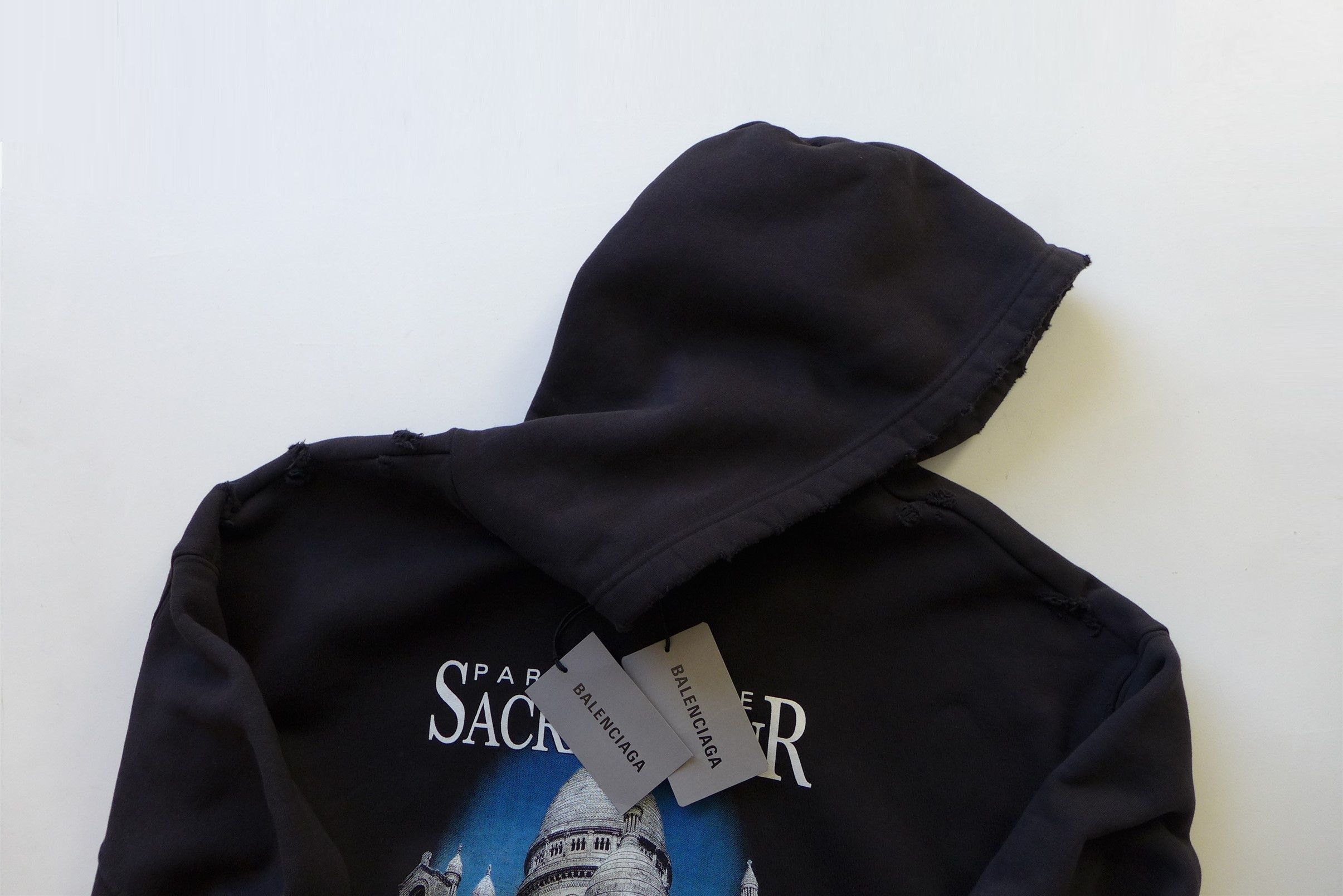 Balenciaga Balenciaga SS21 Sacré Coeur Hoodie - Black Cotton Size US M / EU 48-50 / 2 - 3 Thumbnail