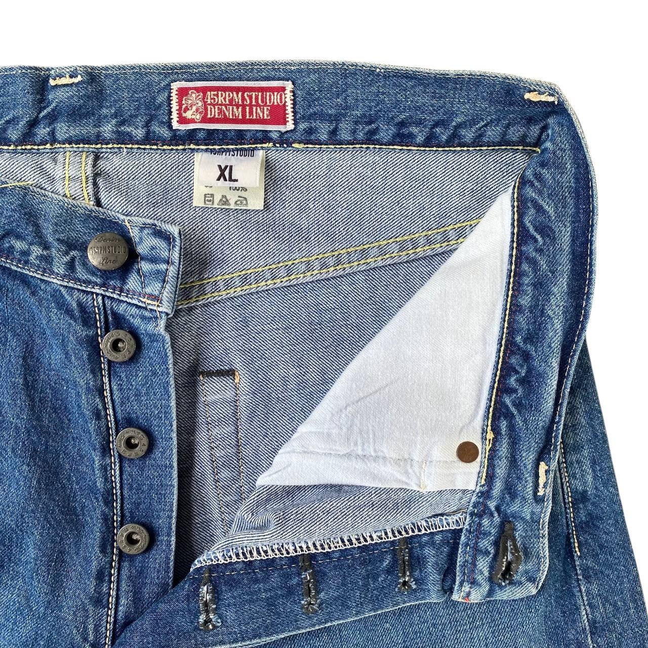 45rpm VINTAGE 90S 45RPM DENIM BLUEWASH STRAIGHT LEG Size US 30 / EU 46 - 7 Thumbnail