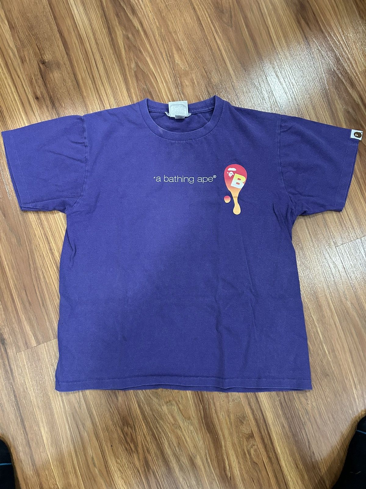 Image of Bape Drip Tee in Purple, Men's (Size Small)