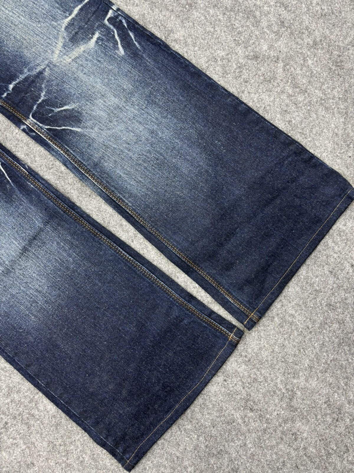Japanese Brand 💥FLARE🔥Insane NCFM Japan Stone Wash Flare Jeans F714 Size US 36 / EU 52 - 11 Thumbnail