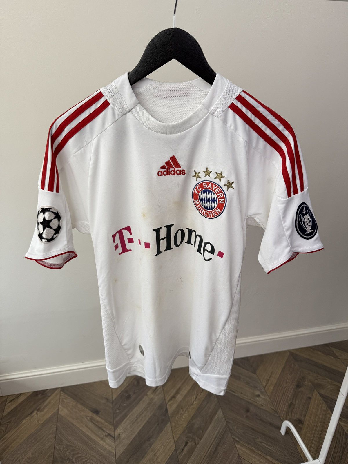 Adidas Vintage BAYERN MUNICH 2008 2009 FOOTBALL KIDS JERSEY ADIDAS Size US S / EU 44-46 / 1 - 3 Thumbnail