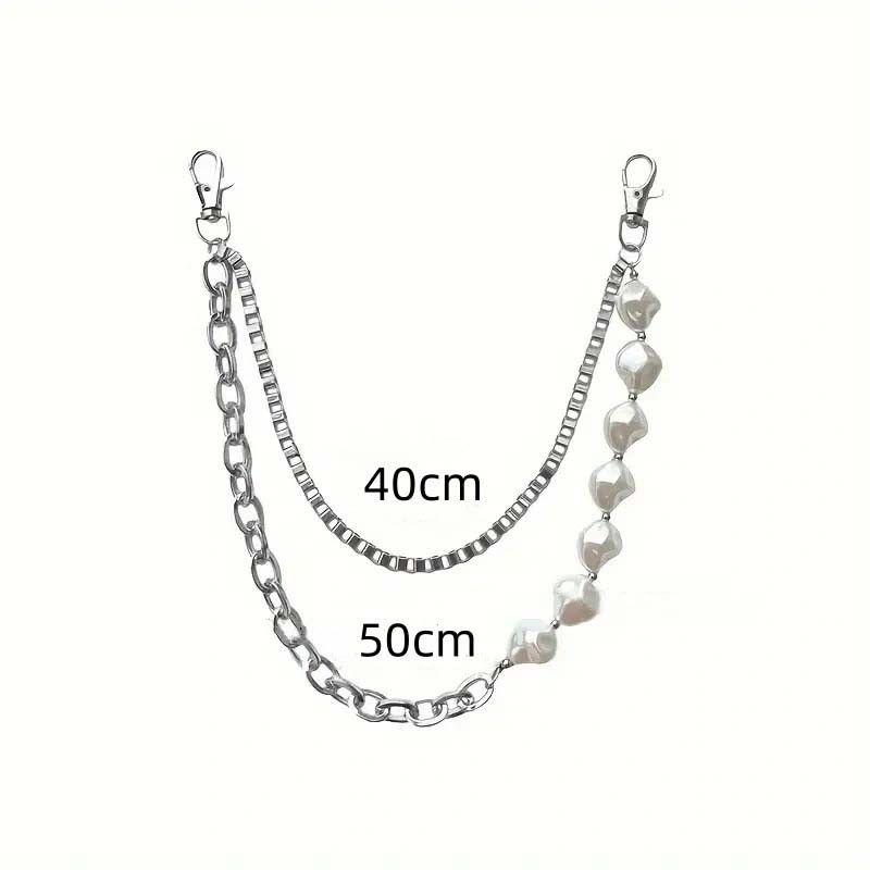 Other Fashionable Irregular Imitation Pearl Pants Chain Size ONE SIZE - 7 Thumbnail
