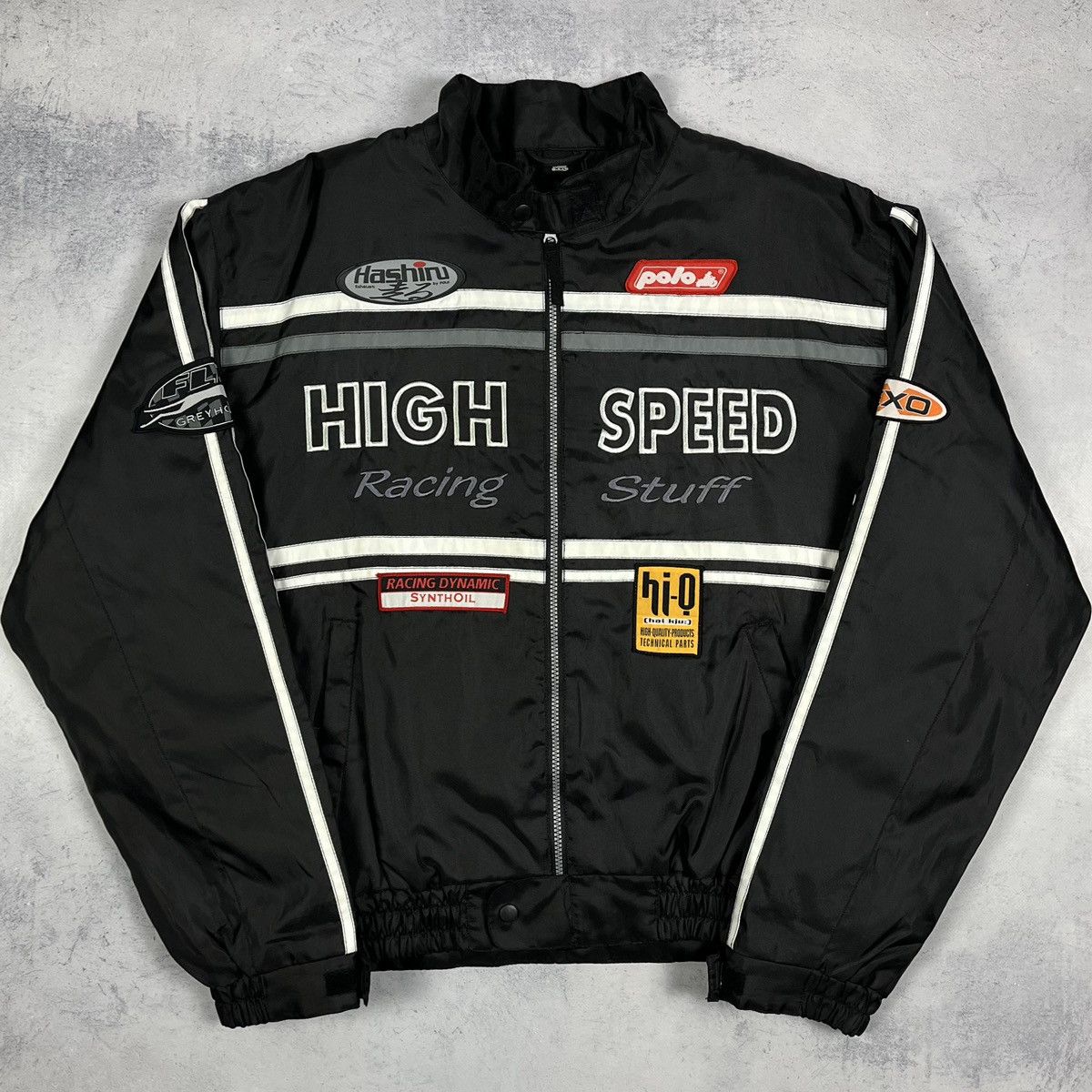 NASCAR Vintage High Speed Racing Bomber Jacket 90’s Size US XXL / EU 58 / 5 - 2 Thumbnail