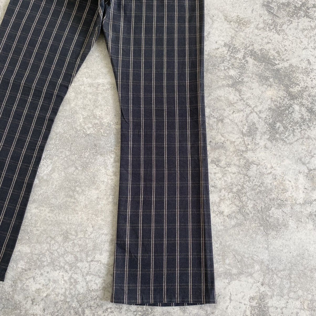 Vintage VTG Men’s Melrose Made In Japan Checker Flared Jeans Size US 30 / EU 46 - 17 Thumbnail