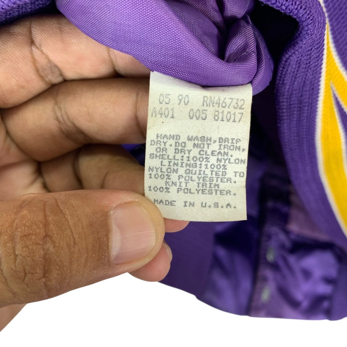 NBA VINTAGE LOS ANGELES LAKERS NBA VARSITY SATIN JACKET Size US M / EU 48-50 / 2 - 12 Thumbnail