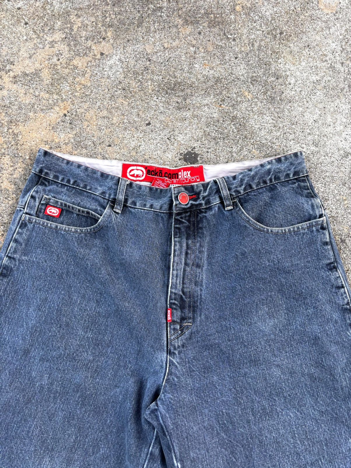 Ecko Unltd. Vintage ECKO Skateboard Shorts JEANS Size US 35 - 5 Thumbnail