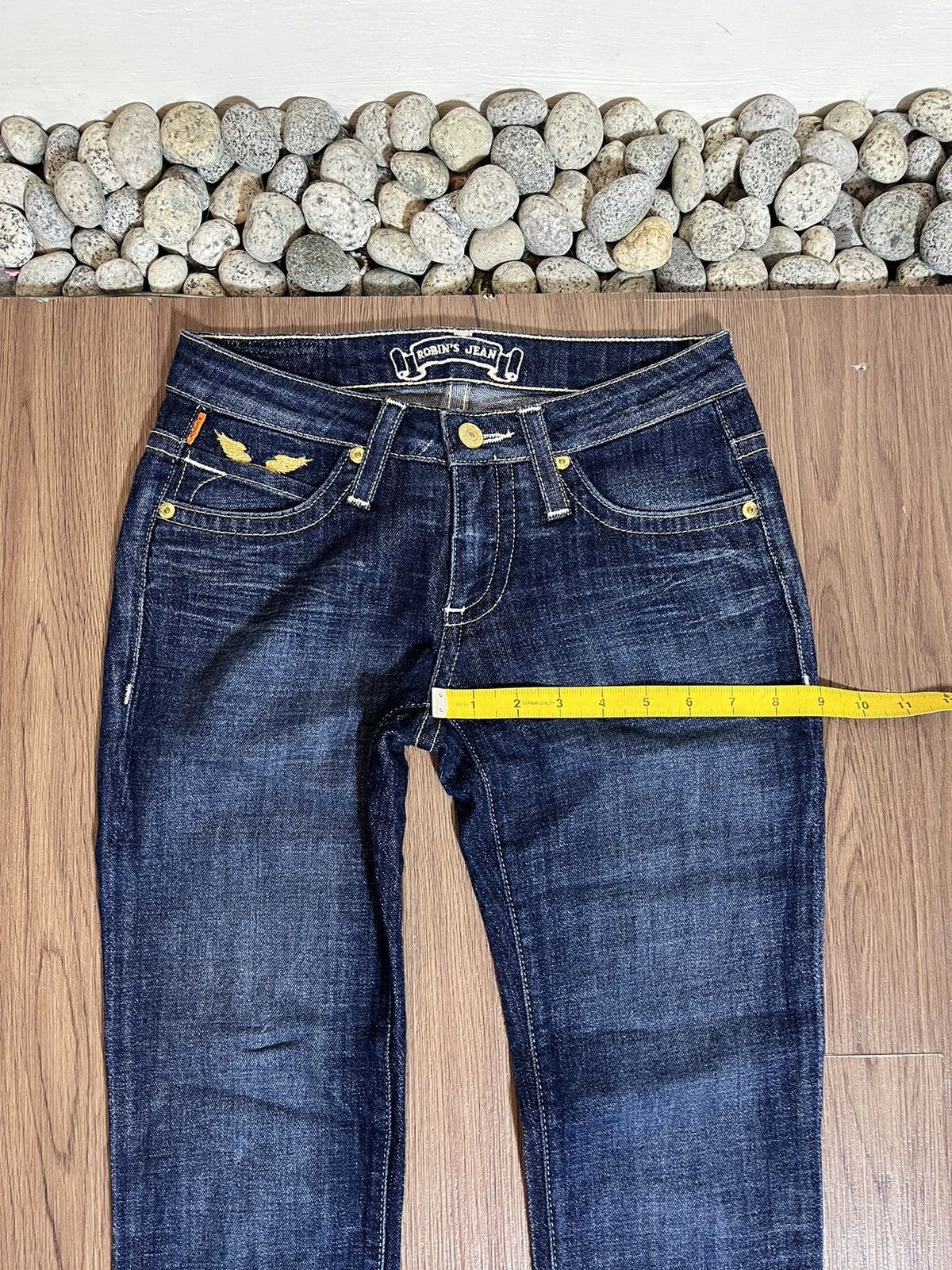 Robins Jeans Robins Jeans Y2K gold studded wing emboirdery Size US 27 - 14 Thumbnail