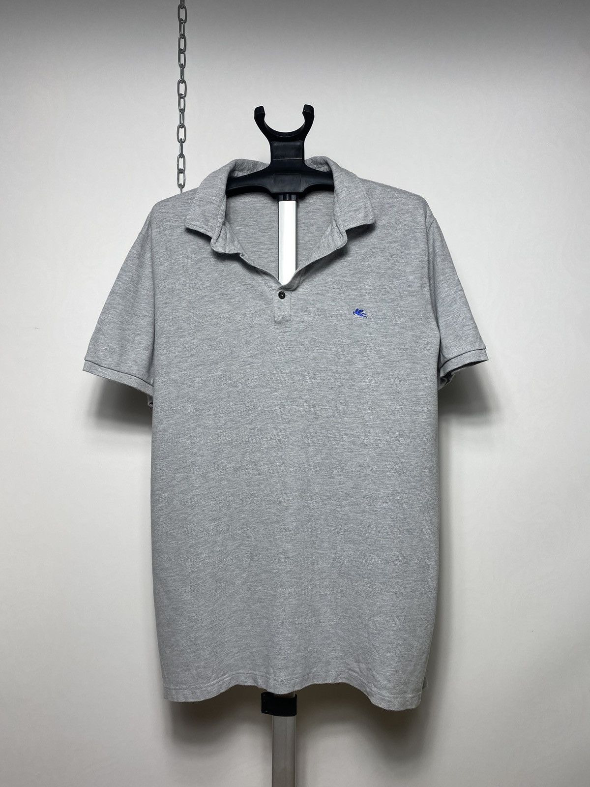 Etro ETRO MILANO luxury classic grey polo shirt tee rare old Size US XXL / EU 58 / 5 - 1 Thumbnail