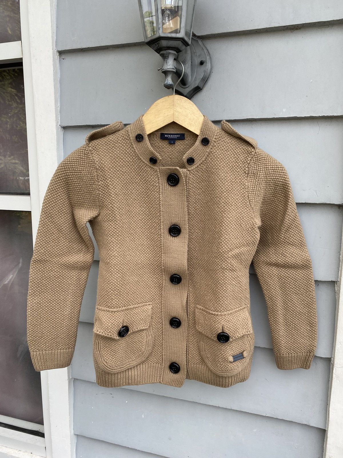 Burberry Burberry London Knit Coat Field Jacket Vintage Heritage Look Size XS / US 0-2 / IT 36-38 - 1 Thumbnail