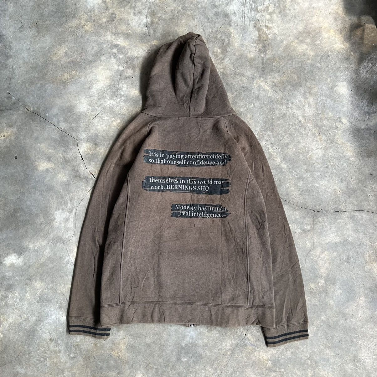Hysteric Glamour 2000s Berning Sho Vkei Punk Style Poem Zip Hoodie Size US L / EU 52-54 / 3 - 1 Thumbnail