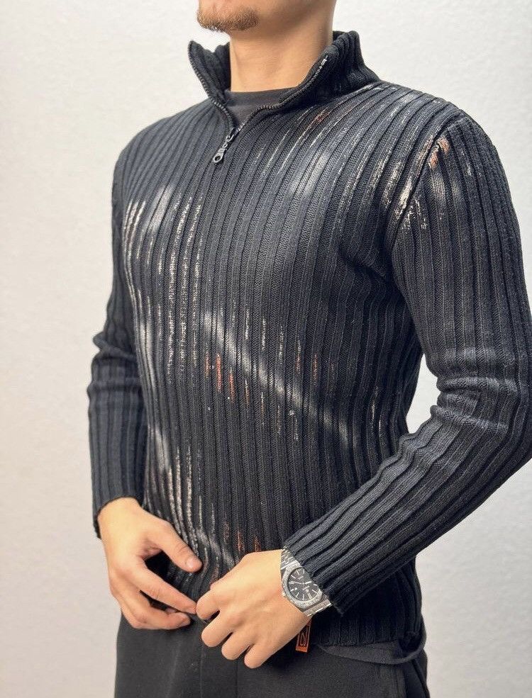 If Six Was Nine × Le Grande Bleu (L.G.B.) × Vintage Sweater Vintage Avant Garde If Six Was Nike Style Gothic Size US M / EU 48-50 / 2 - 1 Thumbnail