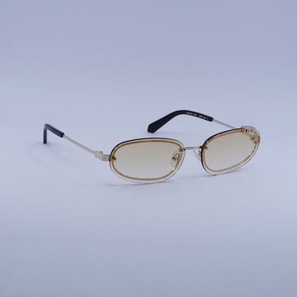 Off-White Off-White OERI13M MIAMI 766E Sunglasses Gold Oval Frame Size ONE SIZE - 1 Thumbnail