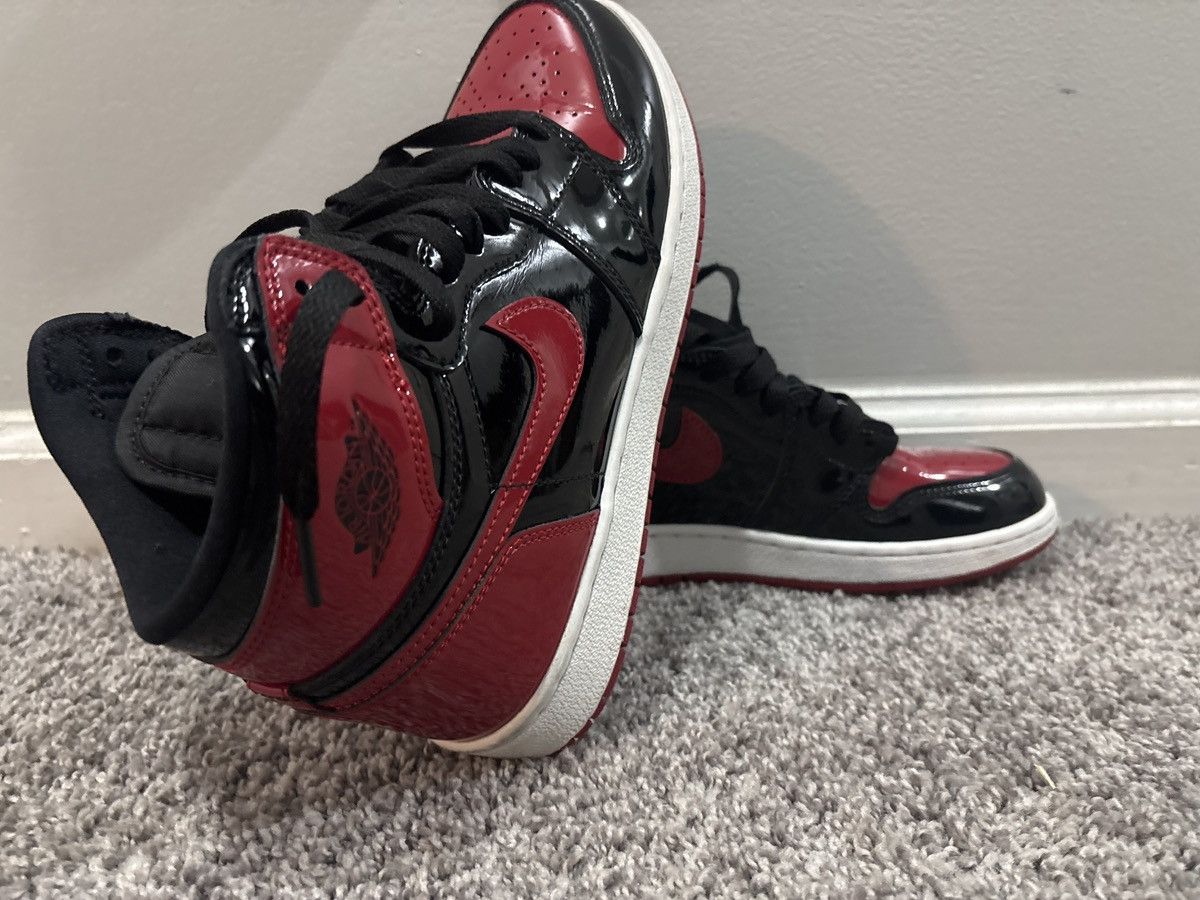 Jordan Brand 2021 Air Jordan 1 Retro High OG'Patent Bred' Size US 6 / EU 39 - 4 Thumbnail