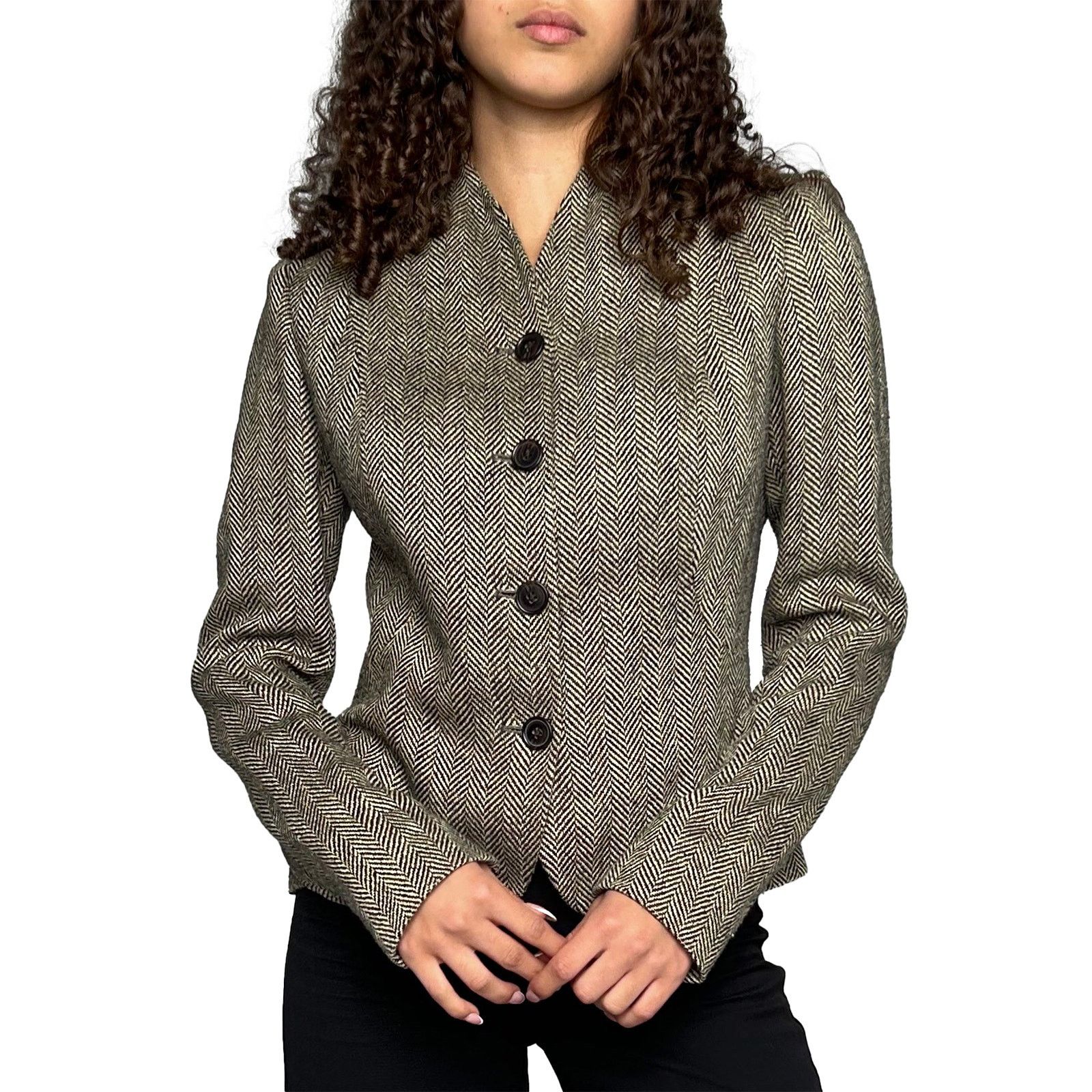 Polo Ralph Lauren Collarless Jacket Size XS / US 0-2 / IT 36-38 - 3 Thumbnail