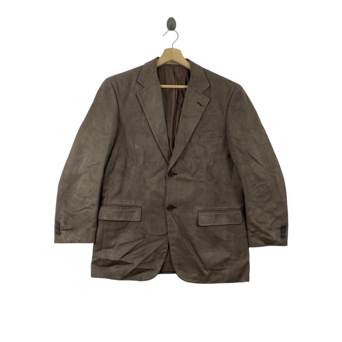 Japanese Brand × Kansai Yamamoto × Vintage Vintage KANSAI YAMAMOTO Japan Japanese Brand Brown Blazer Size US M / EU 48-50 / 2 - 1 Thumbnail