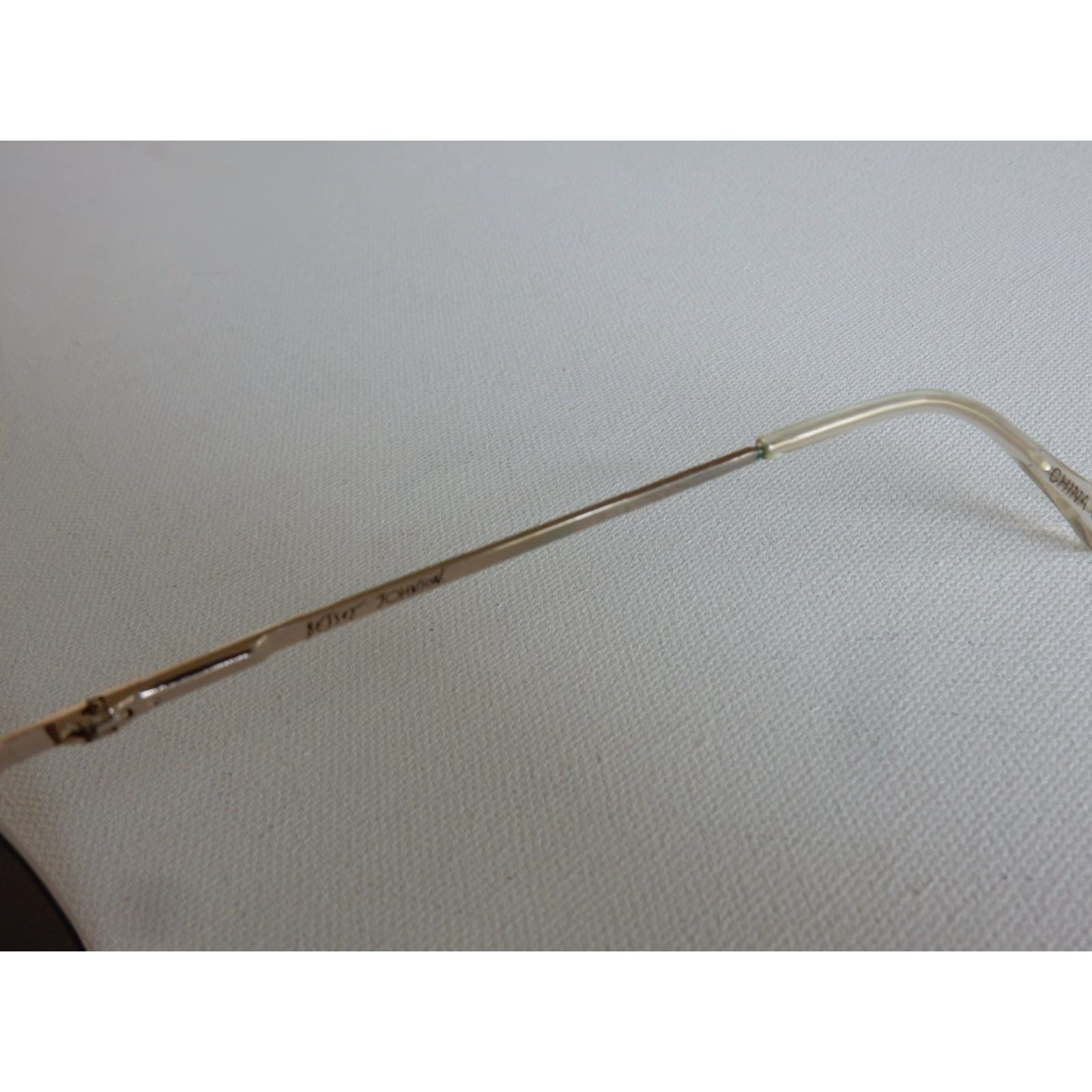 Betsey Johnson VINTAGE Betsey Johnson Sunglasses Women Gold Aviator Small Scratches Size ONE SIZE - 4 Thumbnail