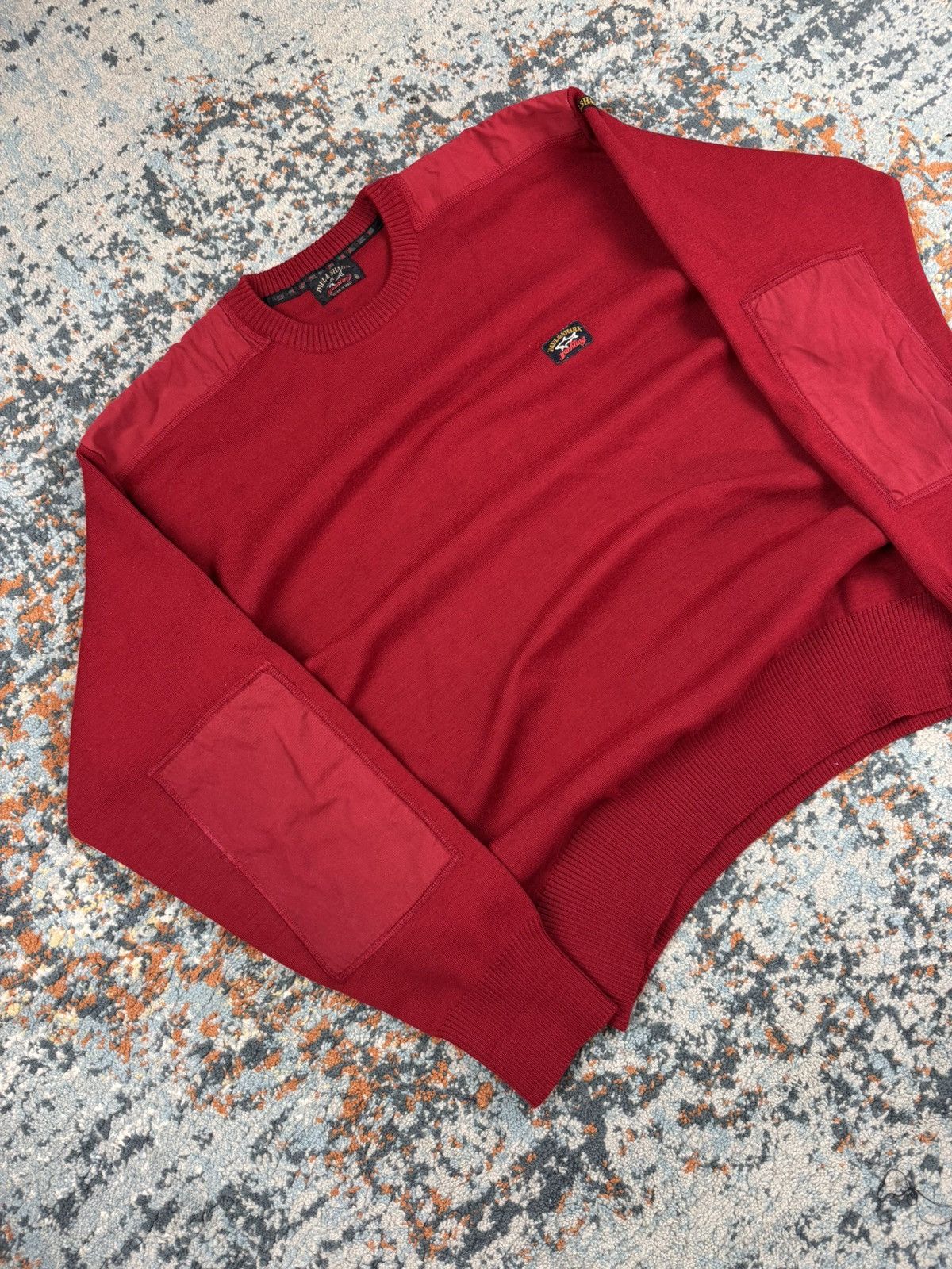 Paul & Shark × Vintage Vintage 90s Paul & Shark boxy wool sweater elbow patches Size US XL / EU 56 / 4 - 2 Thumbnail
