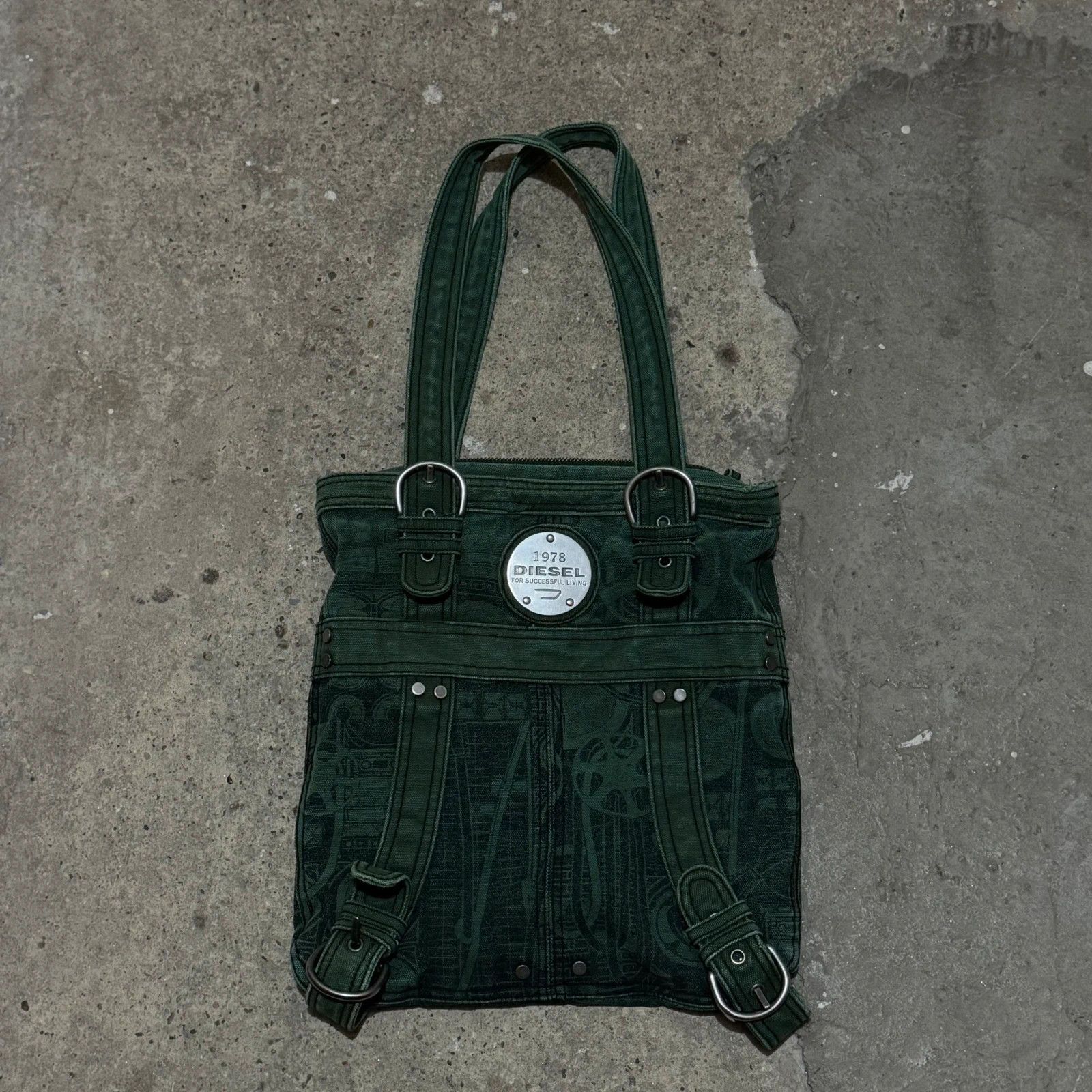 Diesel Vintage diesel metal logo tote bag Size ONE SIZE - 1 Thumbnail