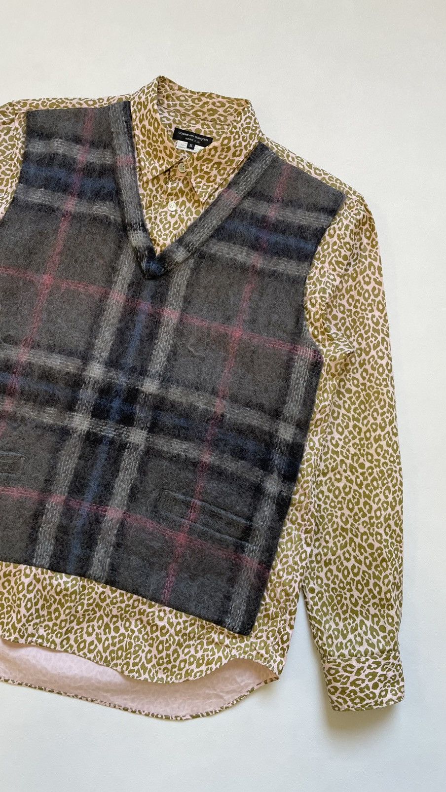 Comme des Garcons Homme Plus A/W 10 Hybrid Mohair Front Panelled Shirt Size US M / EU 48-50 / 2 - 5 Thumbnail