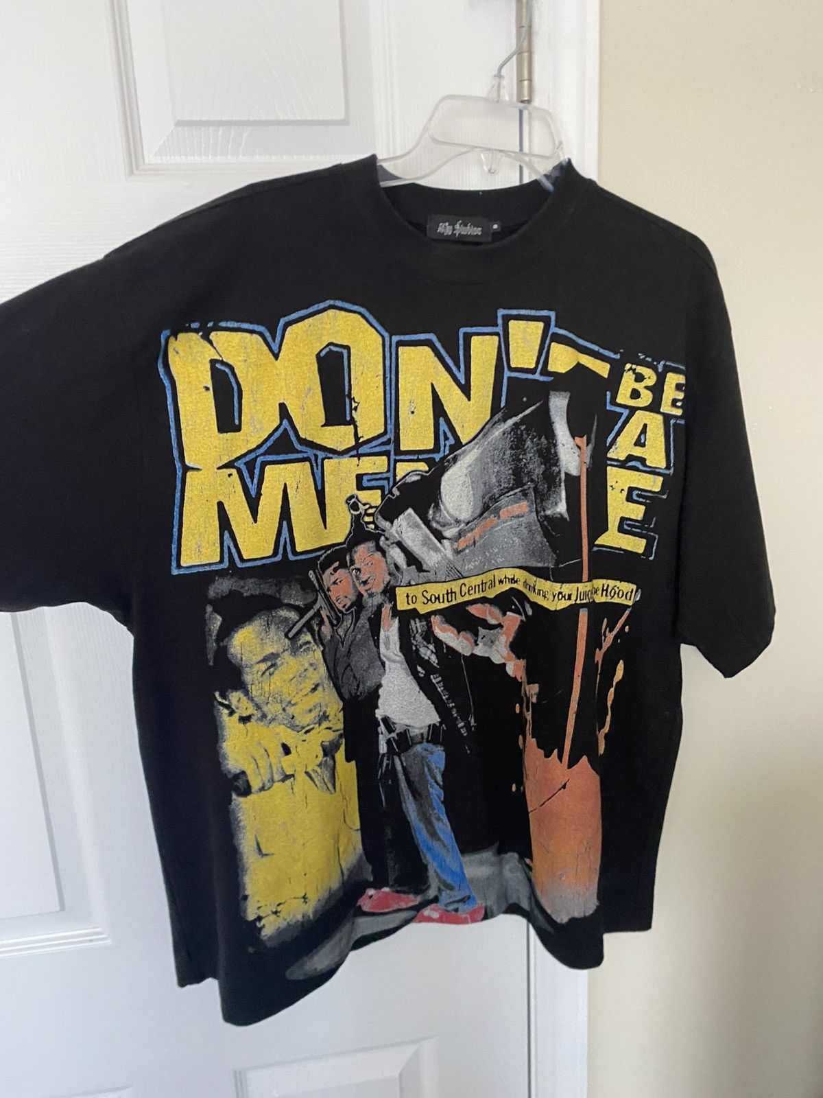 Other KIY STUDIOS "DON'T BE A MENACE" BLACK TEE Size US S / EU 44-46 / 1 - 2 Thumbnail