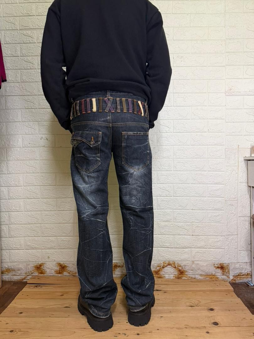Undercover 💥Double Waist💥Insane Nylus Clawmark Zipper Style Dark Jeans Size US 29 - 22 Thumbnail