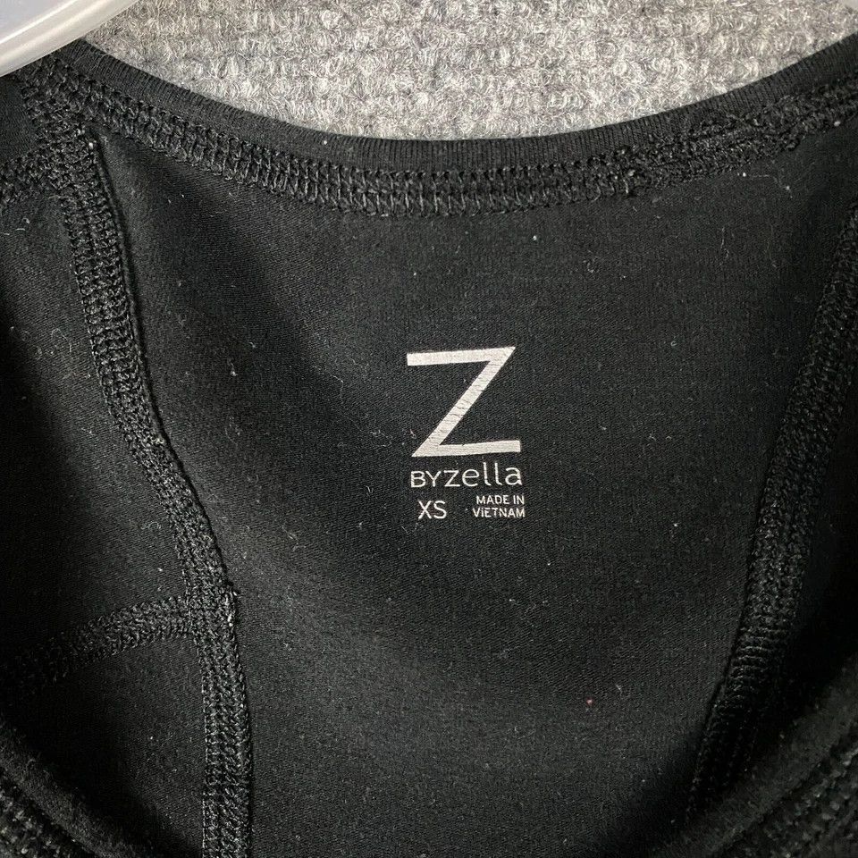 Other Z by Zella Blouse Women's XS Half Sleeve Black Polyester Size XS / US 0-2 / IT 36-38 - 3 Thumbnail