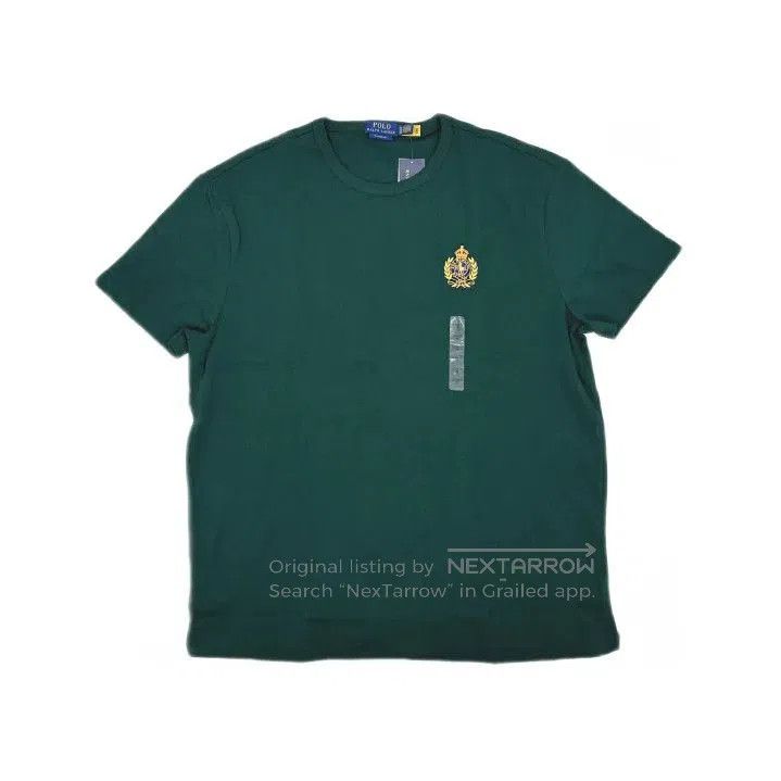 Polo Ralph Lauren Polo Ralph Lauren Solid Embroidered Round Neck Short Sleeve Size US XL / EU 56 / 4 - 2 Thumbnail