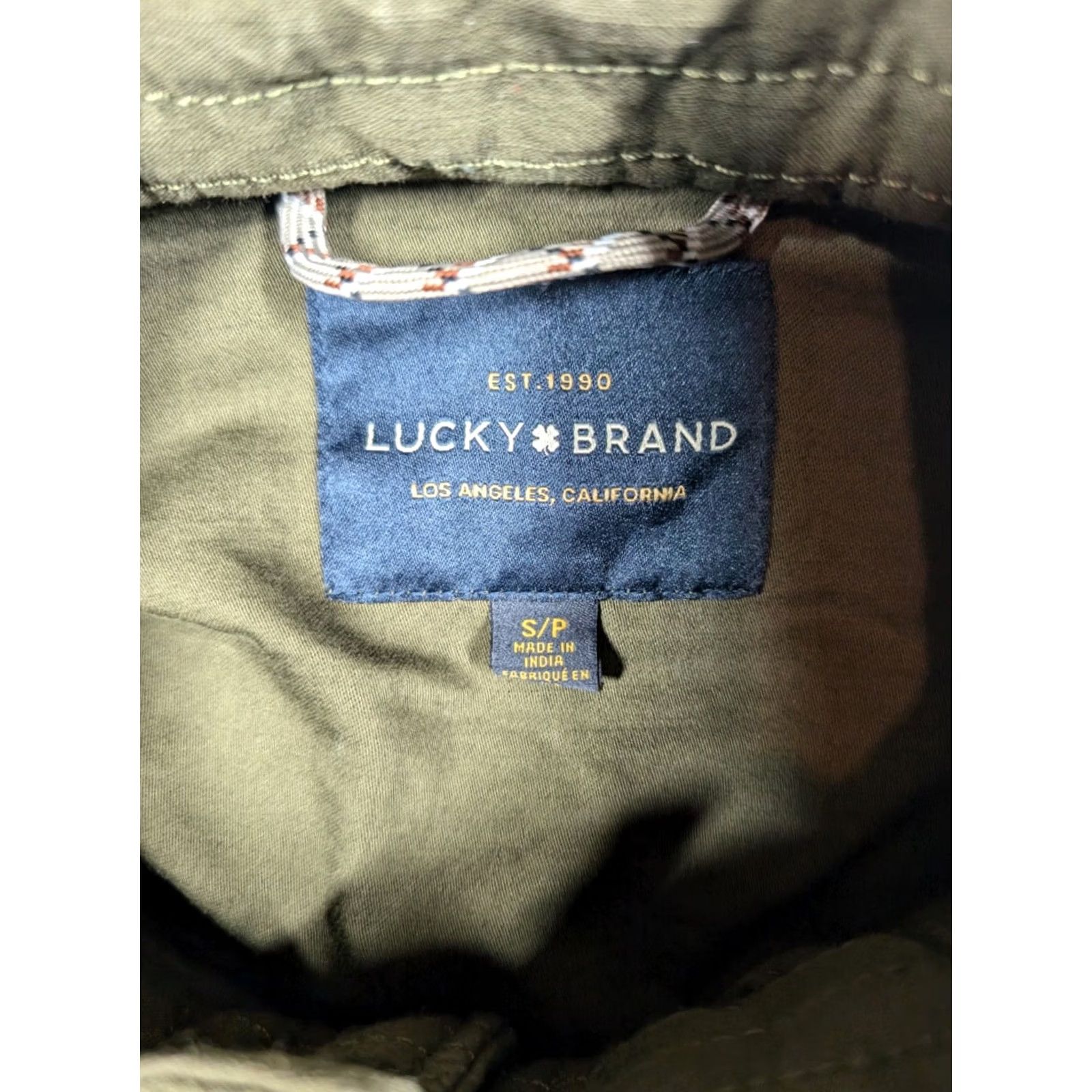 Lucky Brand Lucky Brand Jacket Mens Small Green Cotton Military Coat Field Chore Barn Shirt? Size US S / EU 44-46 / 1 - 5 Thumbnail