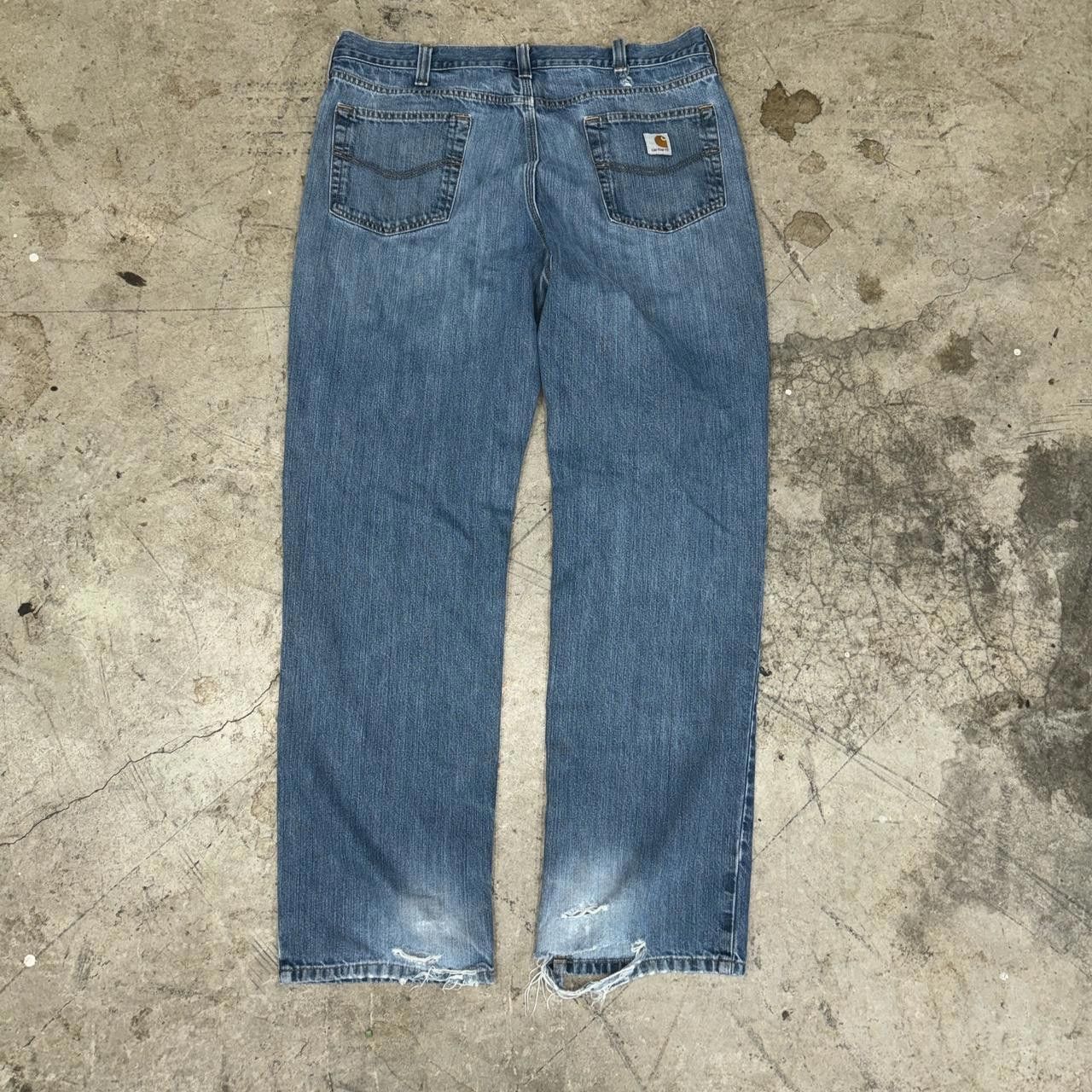 Carhartt Carhartt Men's Blue Jeans Size US 34 / EU 50 - 4 Thumbnail