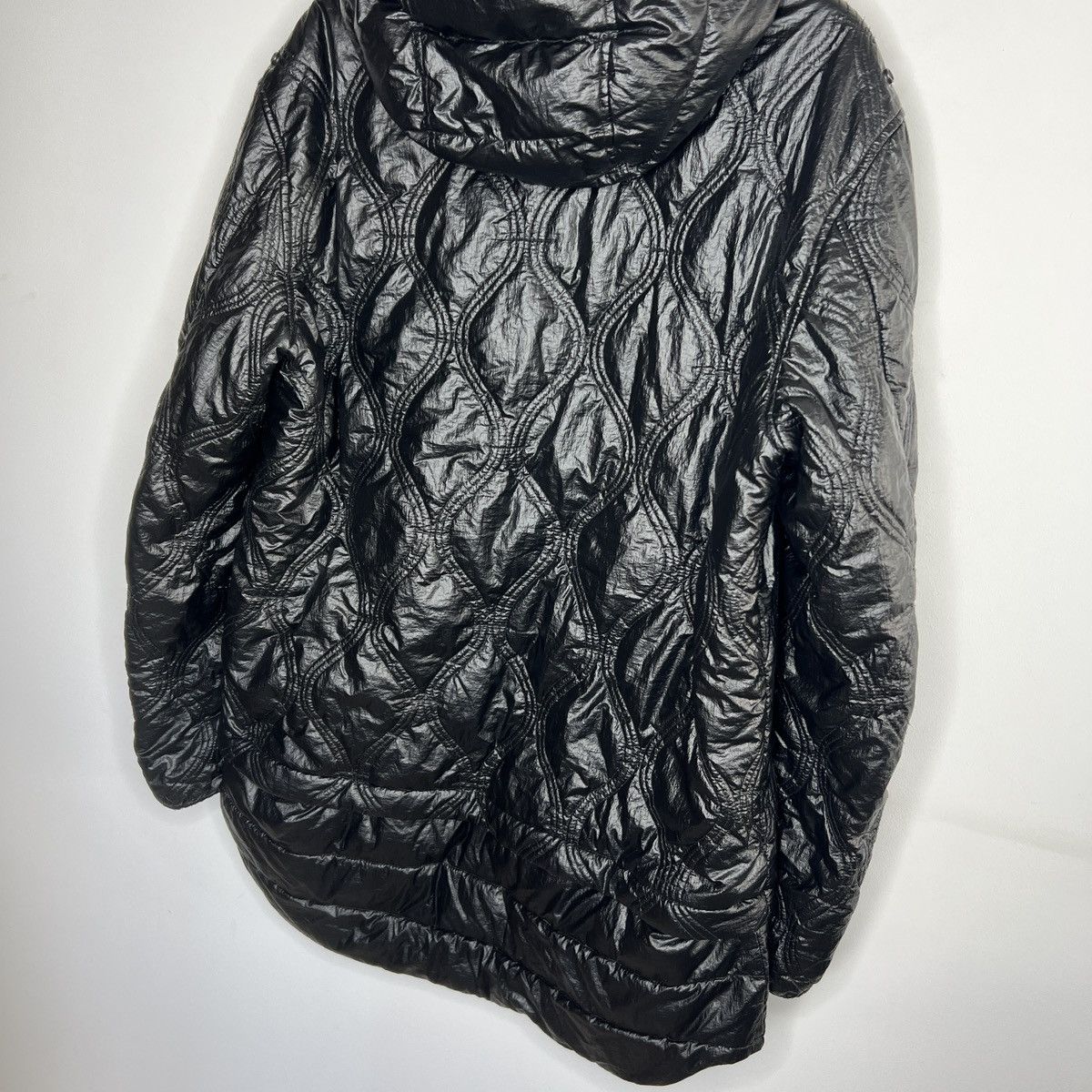 Diesel × Japanese Brand Diesel Shiny Black Nylon 2in1 Bomber Parka Puffer Jacket Y2K Size US M / EU 48-50 / 2 - 13 Thumbnail