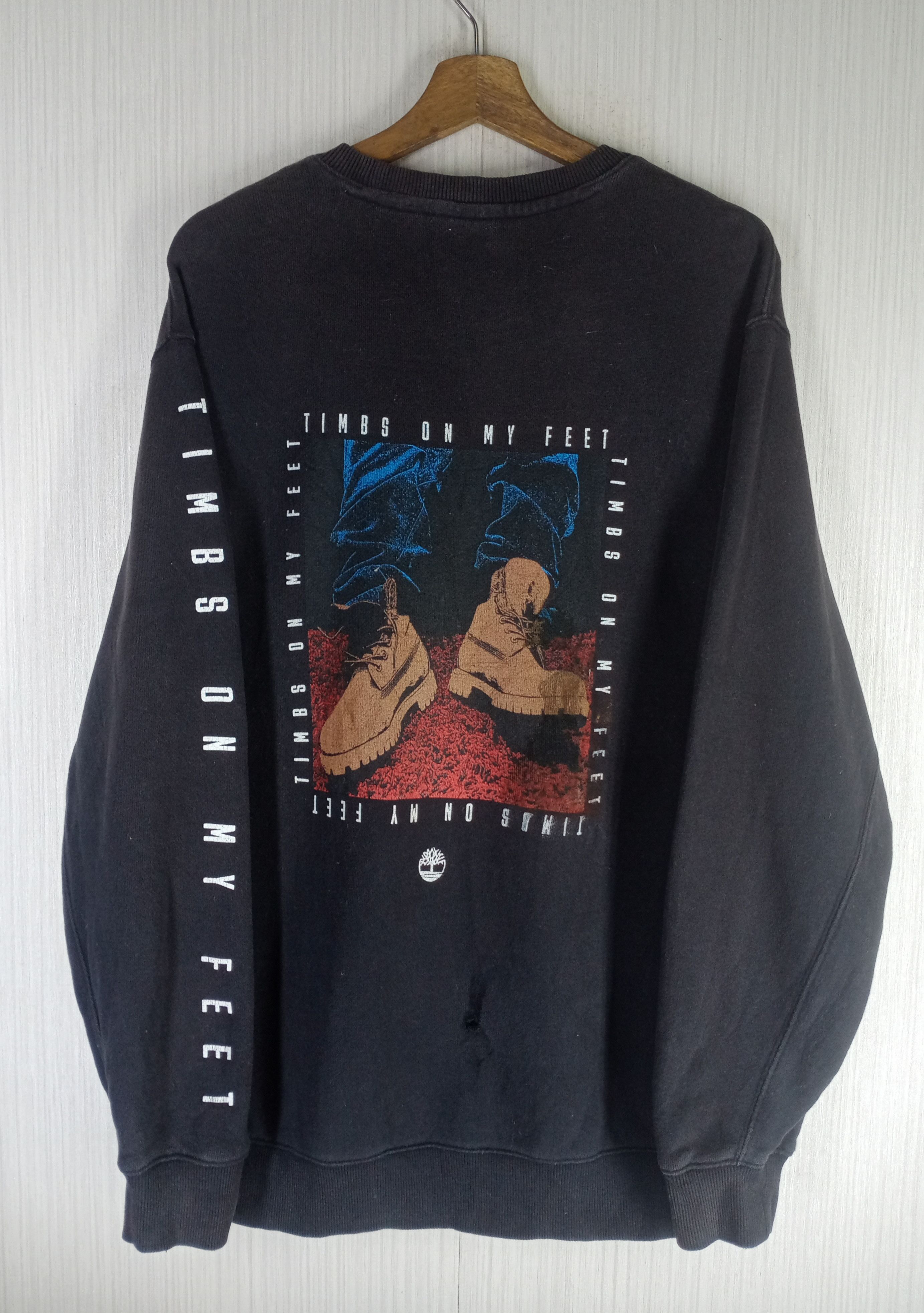 Timberland Rare Vintage Timberland Big Logo Sweatshirt Size US L / EU 52-54 / 3 - 2 Thumbnail