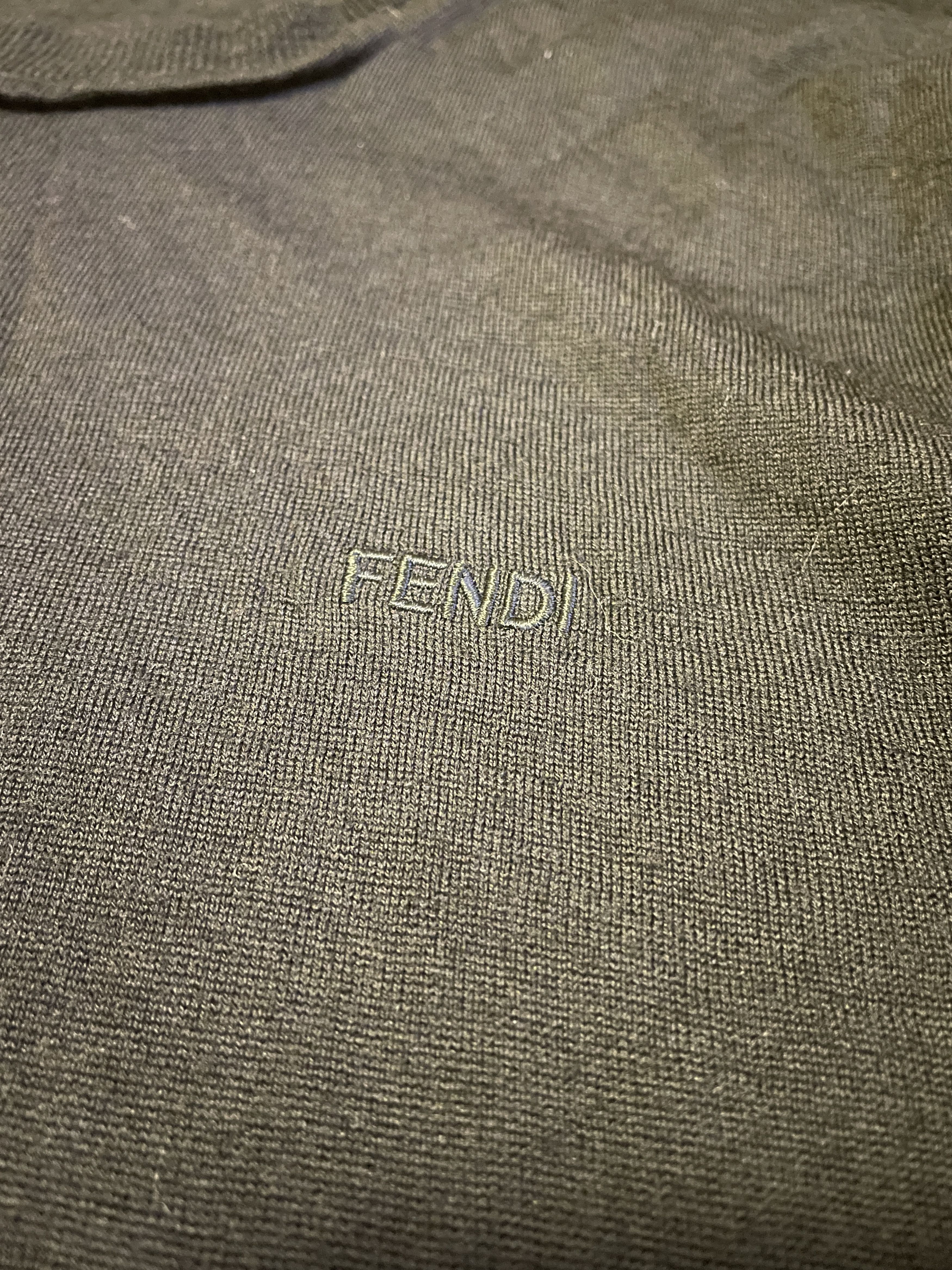 Fendi Fendi unisex black wool Knitwear/Sweaters size 48 like S Size US M / EU 48-50 / 2 - 3 Thumbnail