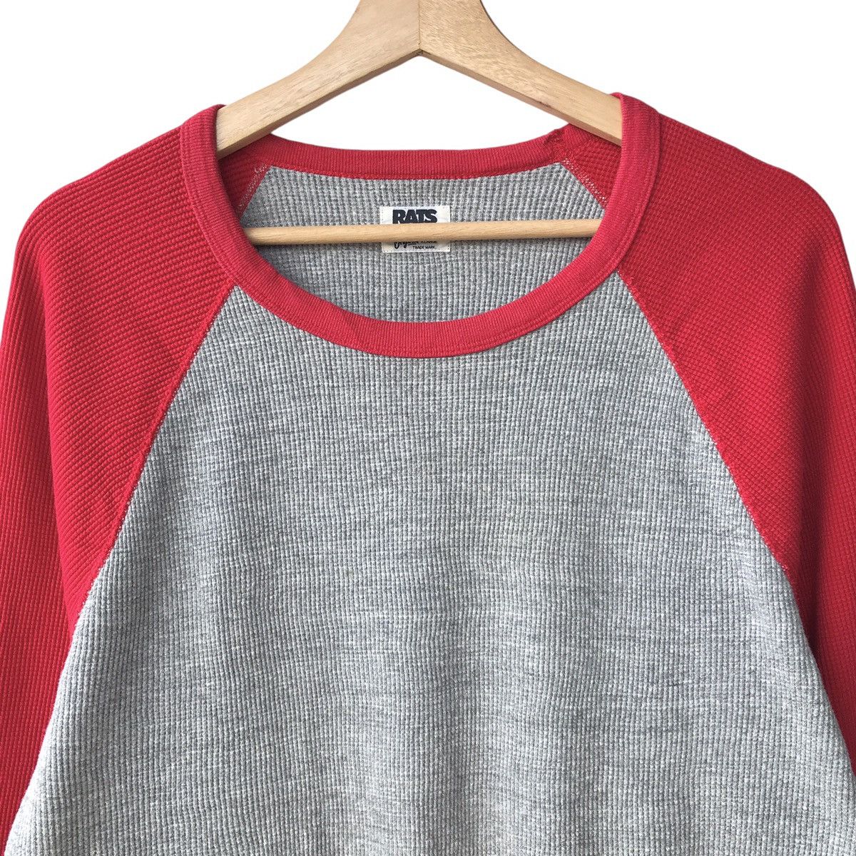 Japanese Brand Rats Tokyo Two Tone Raglan Warmer Tee Size US XL / EU 56 / 4 - 3 Thumbnail
