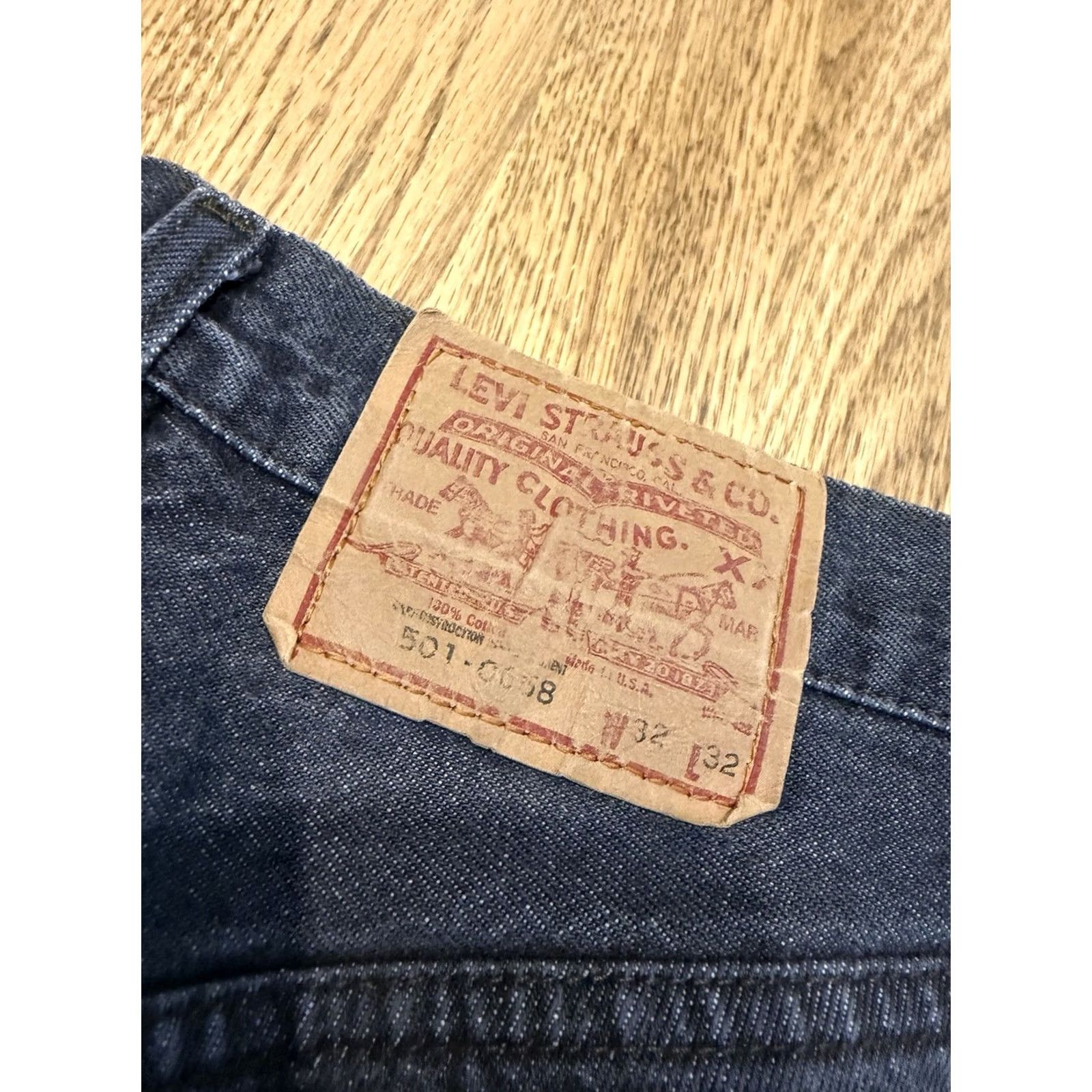 Levi's VINTAGE Levi's 501 Jeans Button Fly Denim 30x31 Black 80s 90s Levis Mens Regular Straight vintage Size US 30 / EU 46 - 6 Thumbnail