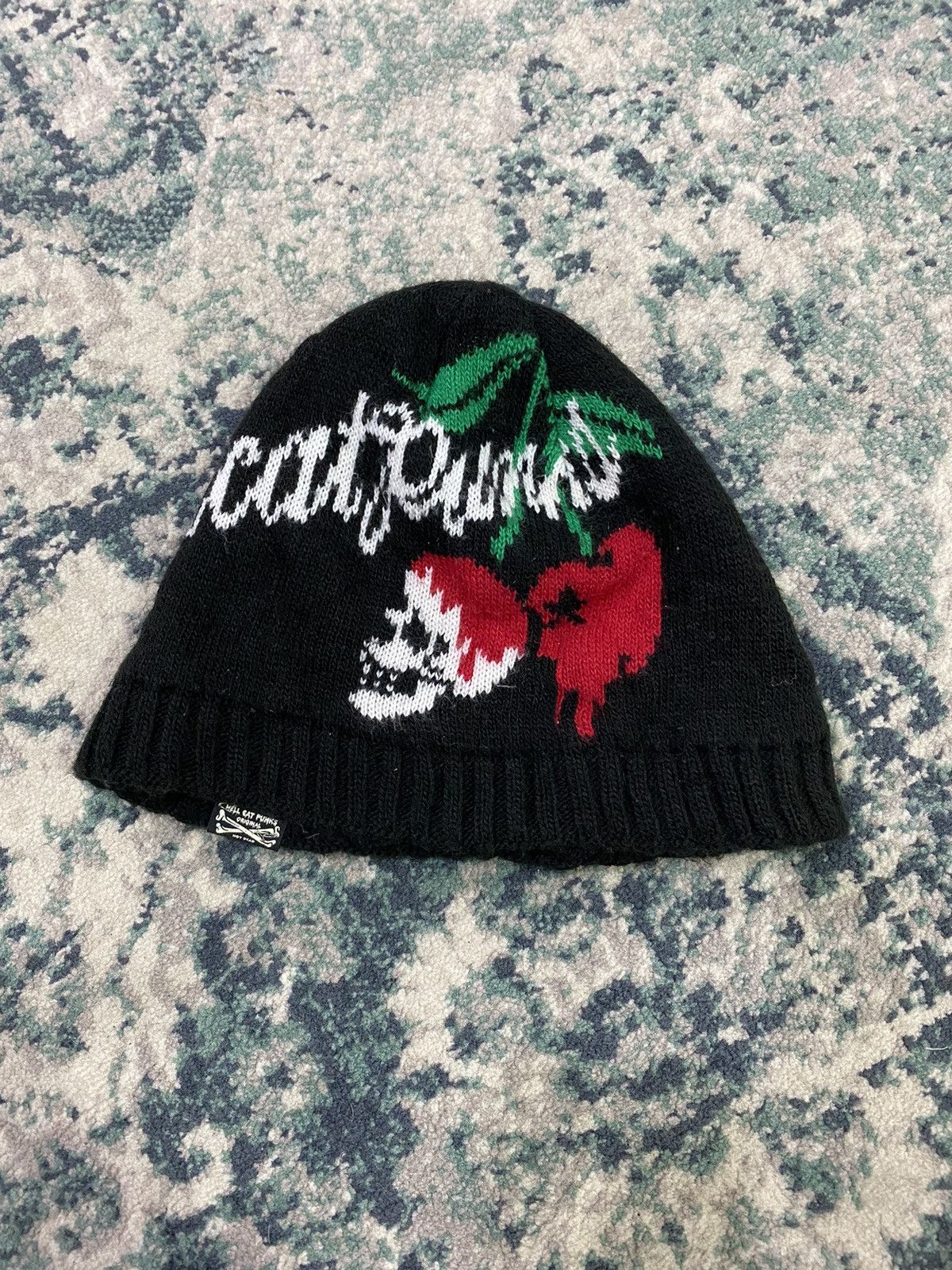 Japanese Brand Vintage Hell Cat Punk Beanie Hats Size ONE SIZE - 2 Thumbnail