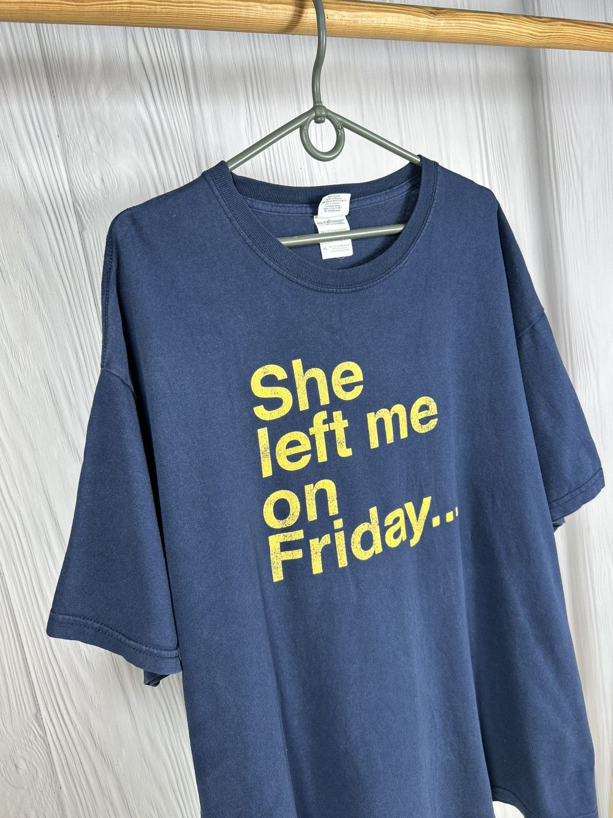 Band Tees Vintage Shed Seven “She Left Me On Friday…” Song T-Shirt XL Size US XL / EU 56 / 4 - 5 Thumbnail