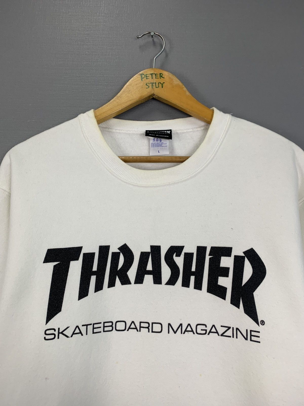 Thrasher Vintage 90s Thrasher Skateboad Megazine Sweatshirt Size US L / EU 52-54 / 3 - 5 Thumbnail