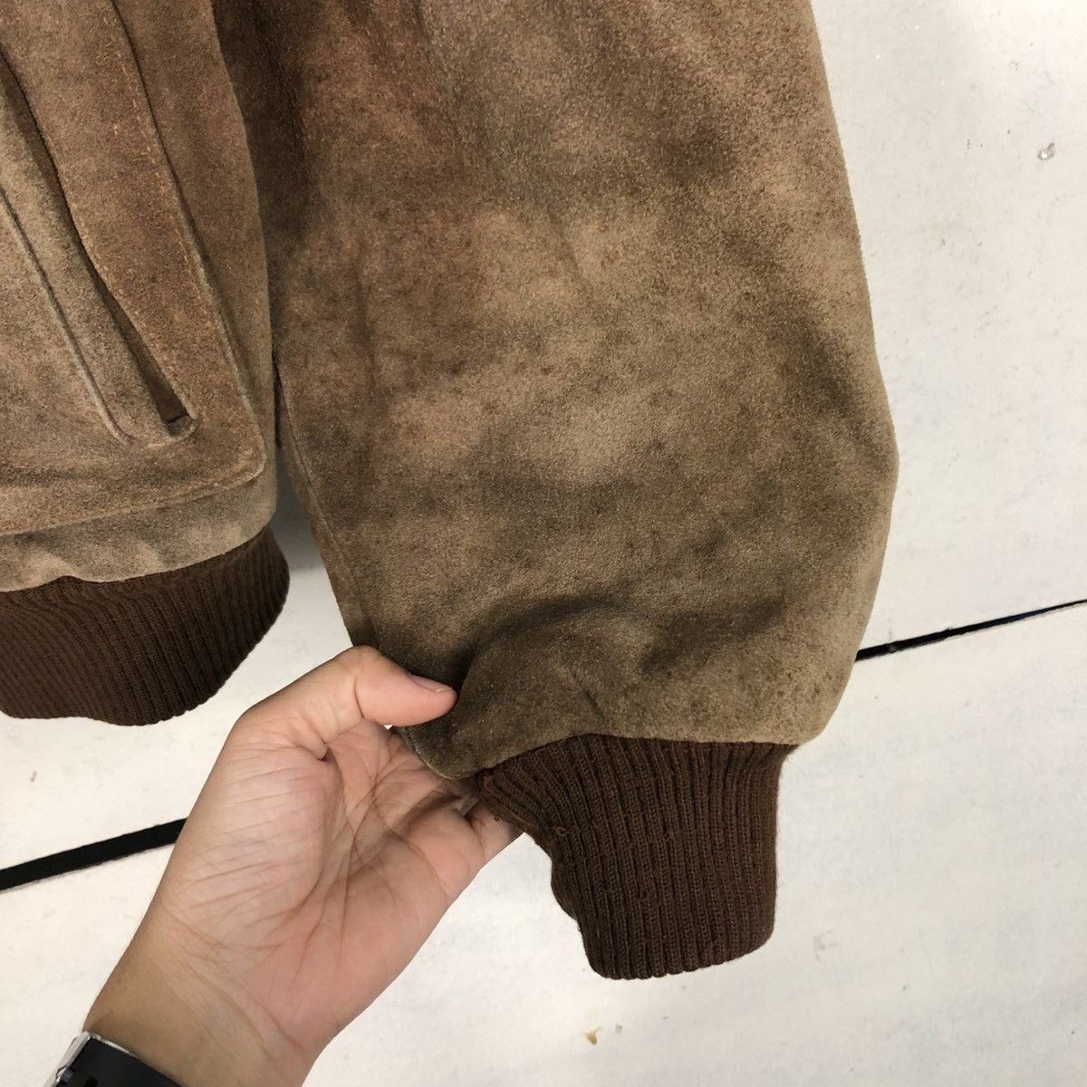 Japanese Brand 🔥VINTAGE GENUINE LEATHER BOMBER JACKET MUV BIRN ISSEY MIYAKE Size US M / EU 48-50 / 2 - 18 Thumbnail