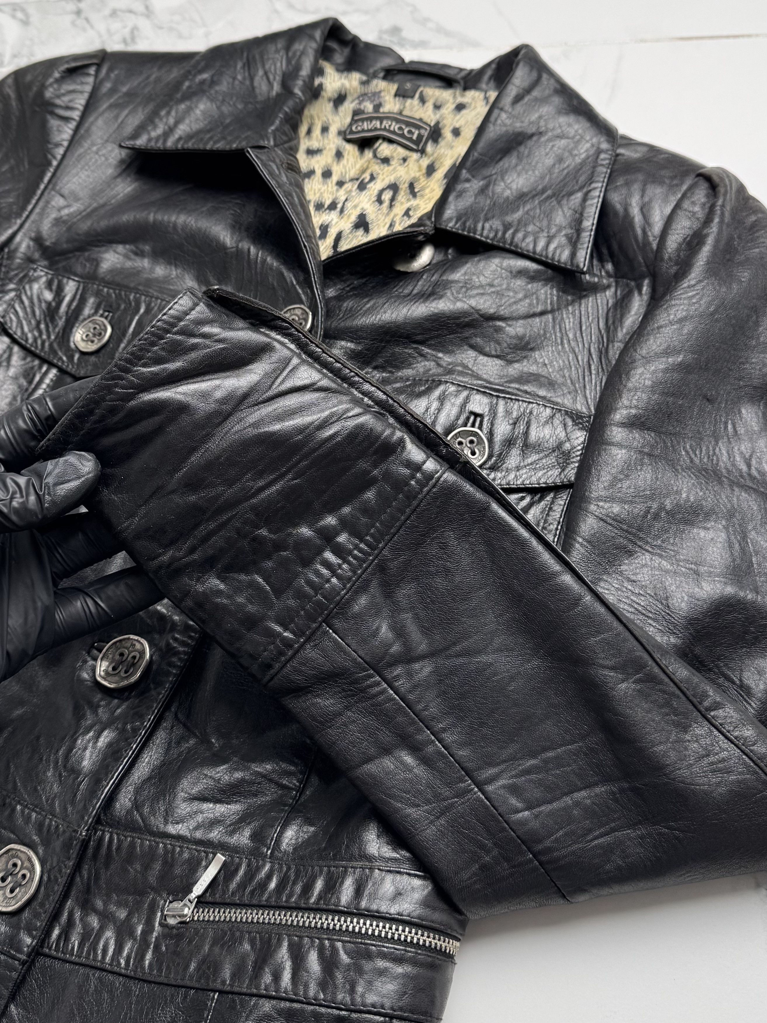 Genuine Leather Vintage Leather Jacket Womens Fitted Button Up Blazer Style Size S / US 4 / IT 40 - 9 Thumbnail